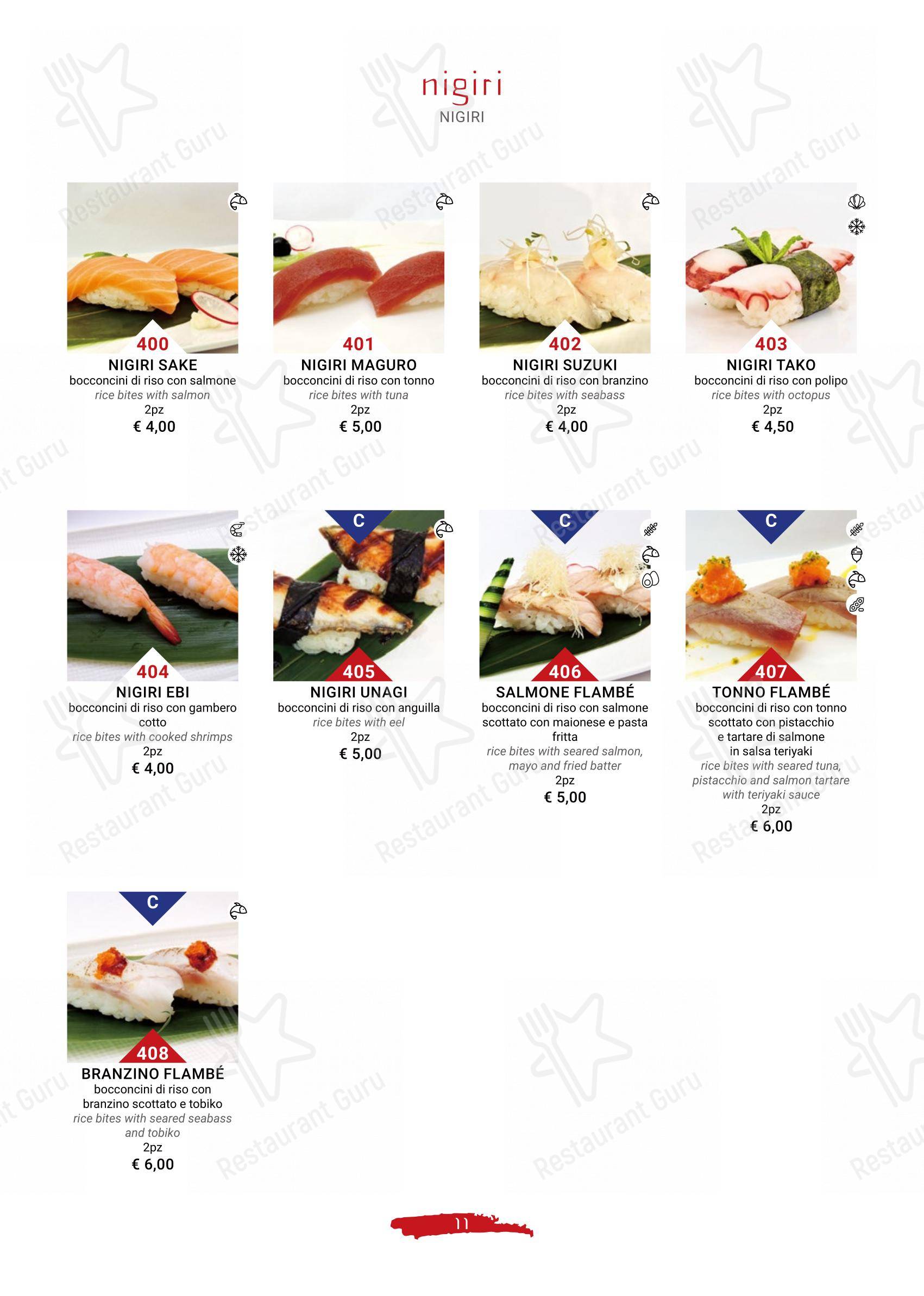 Menu per Terra d'Oriente ristorante