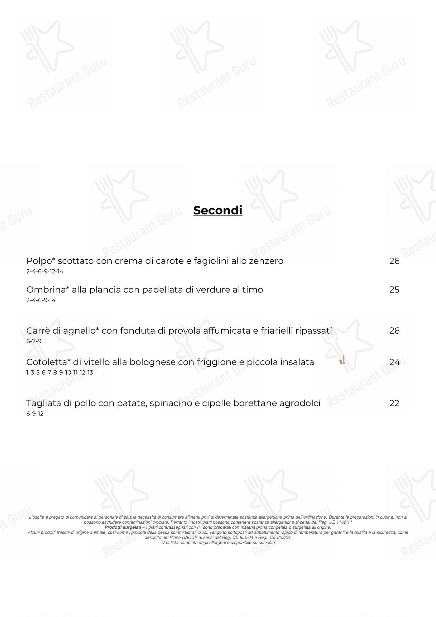 The Spoon in Bologna - 菜单