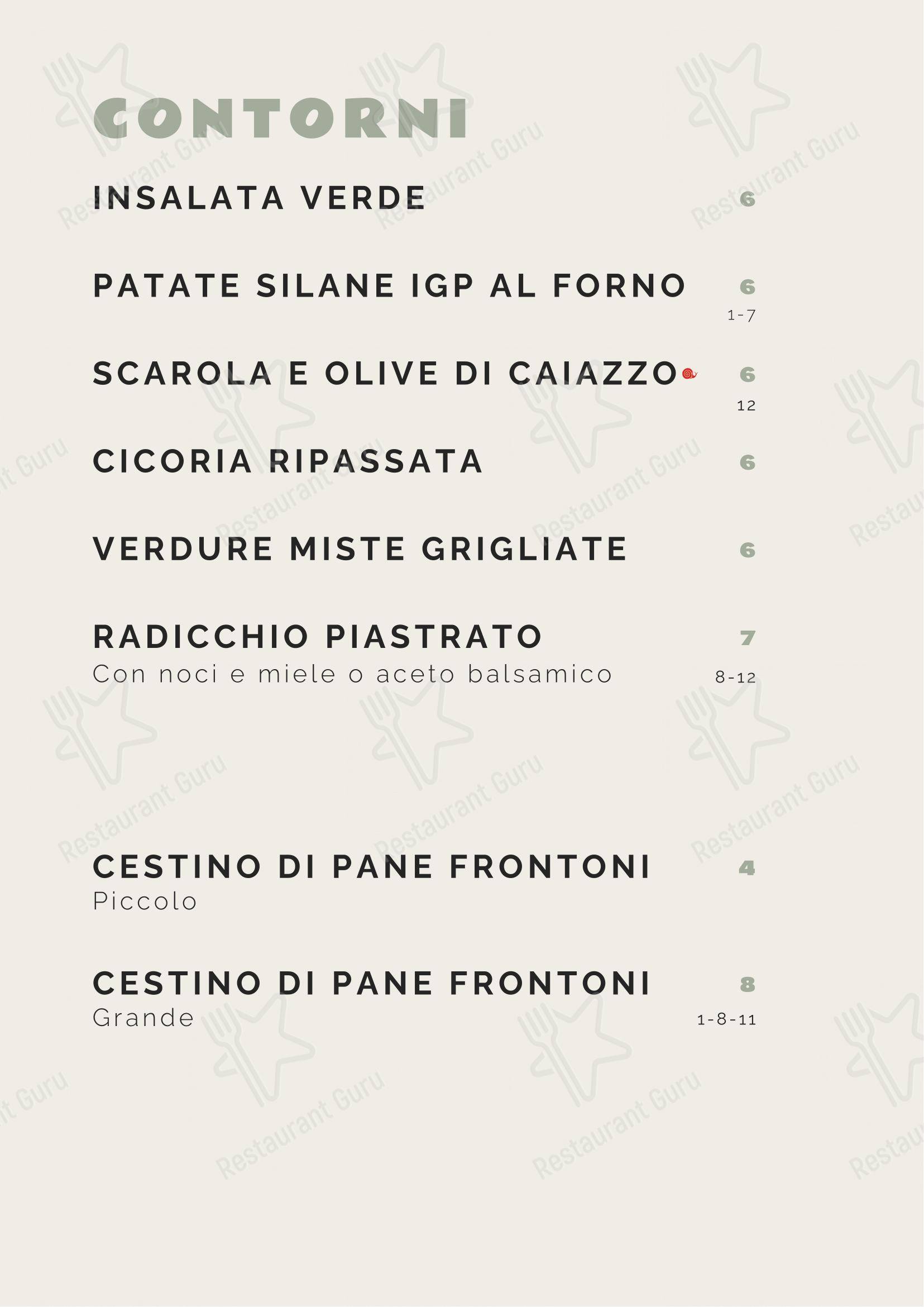 Menu di Tipico 20 - Menu