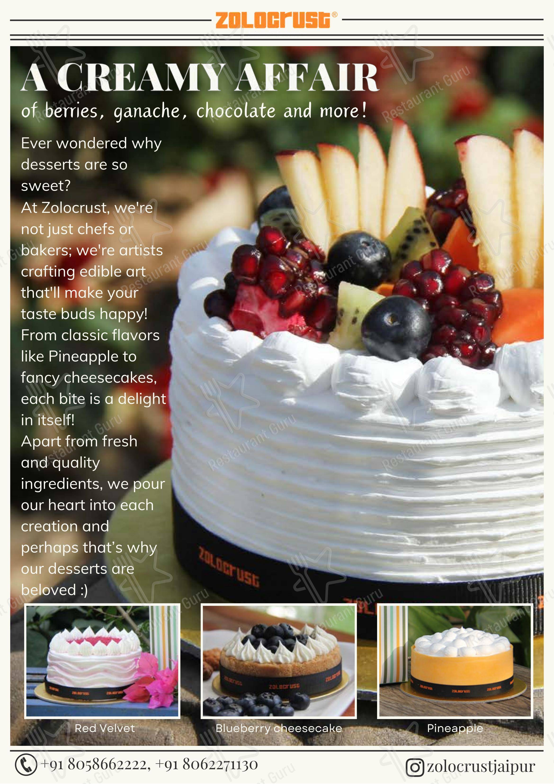 Zolocrust - Menu bar