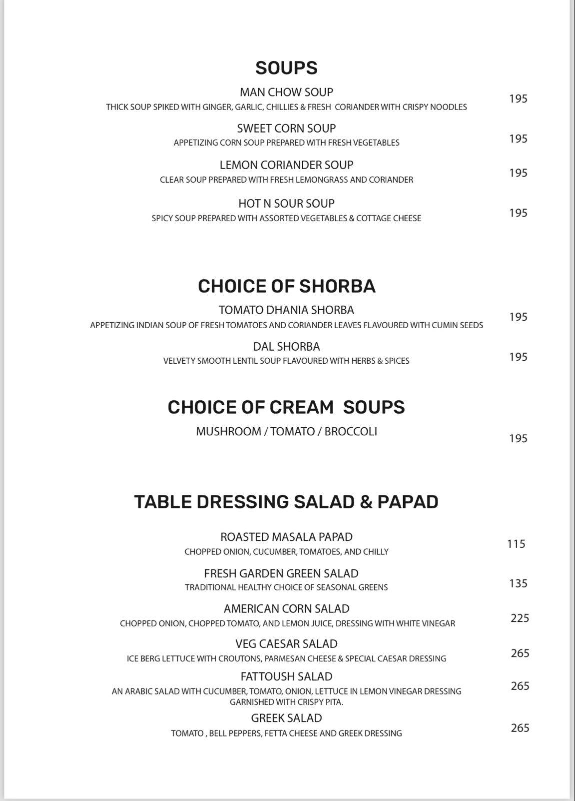 21 Candles Restaurant & Cafe A Unit of The Masala Chowk menu