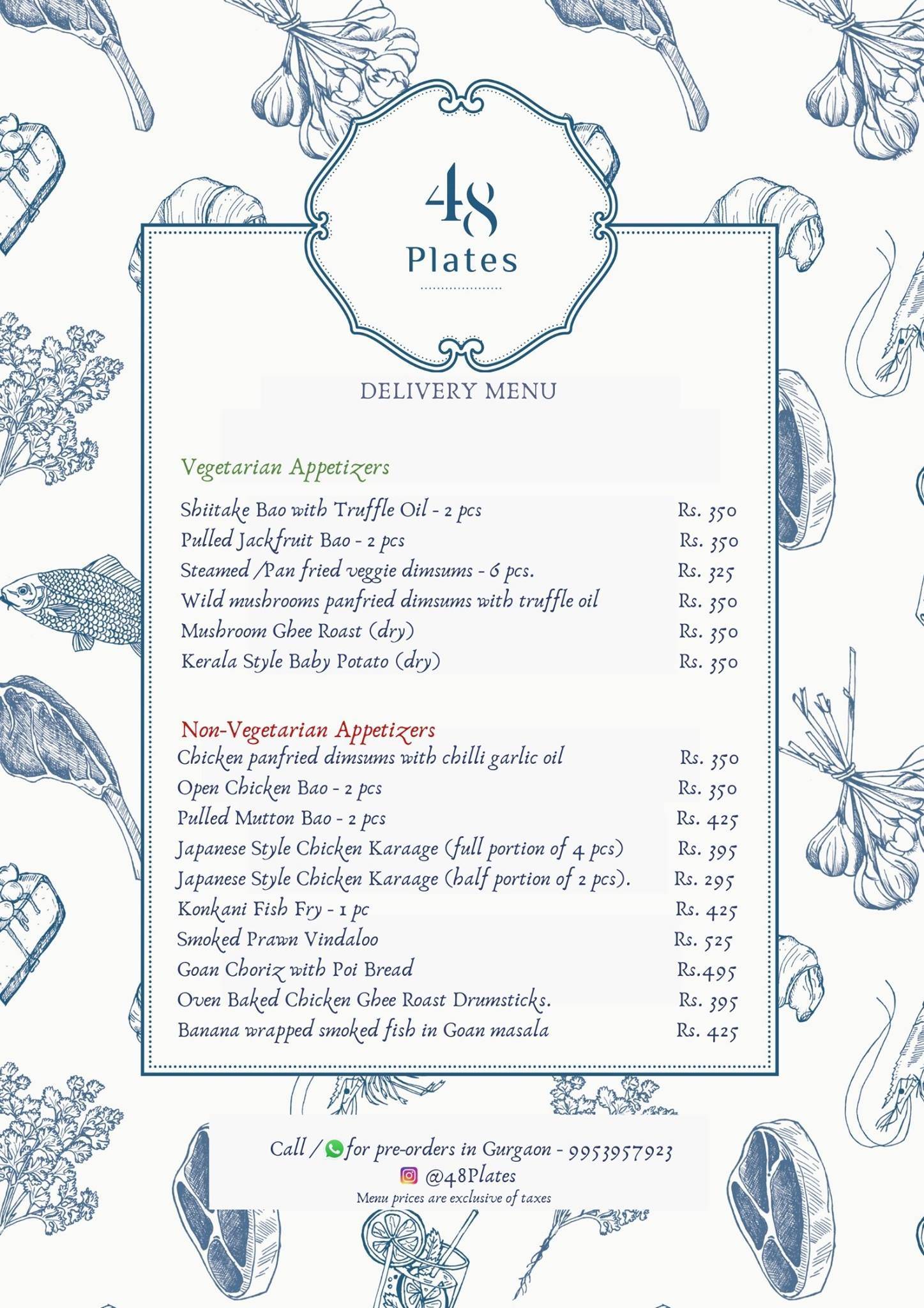 48 Plates menu