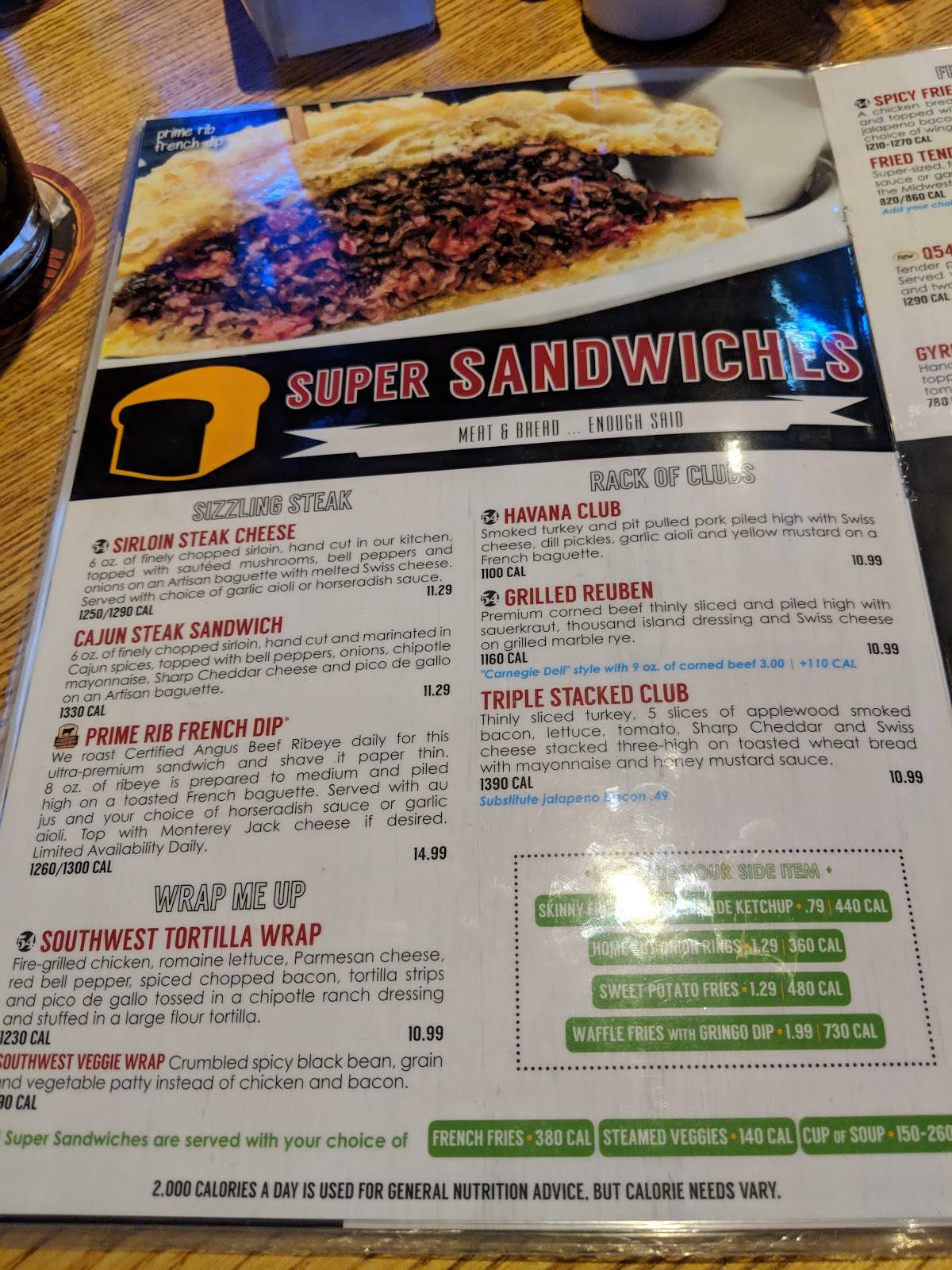 Menu at 54th Street Restaurant & Drafthouse- Zona Rosa, Kansas City, NW ...