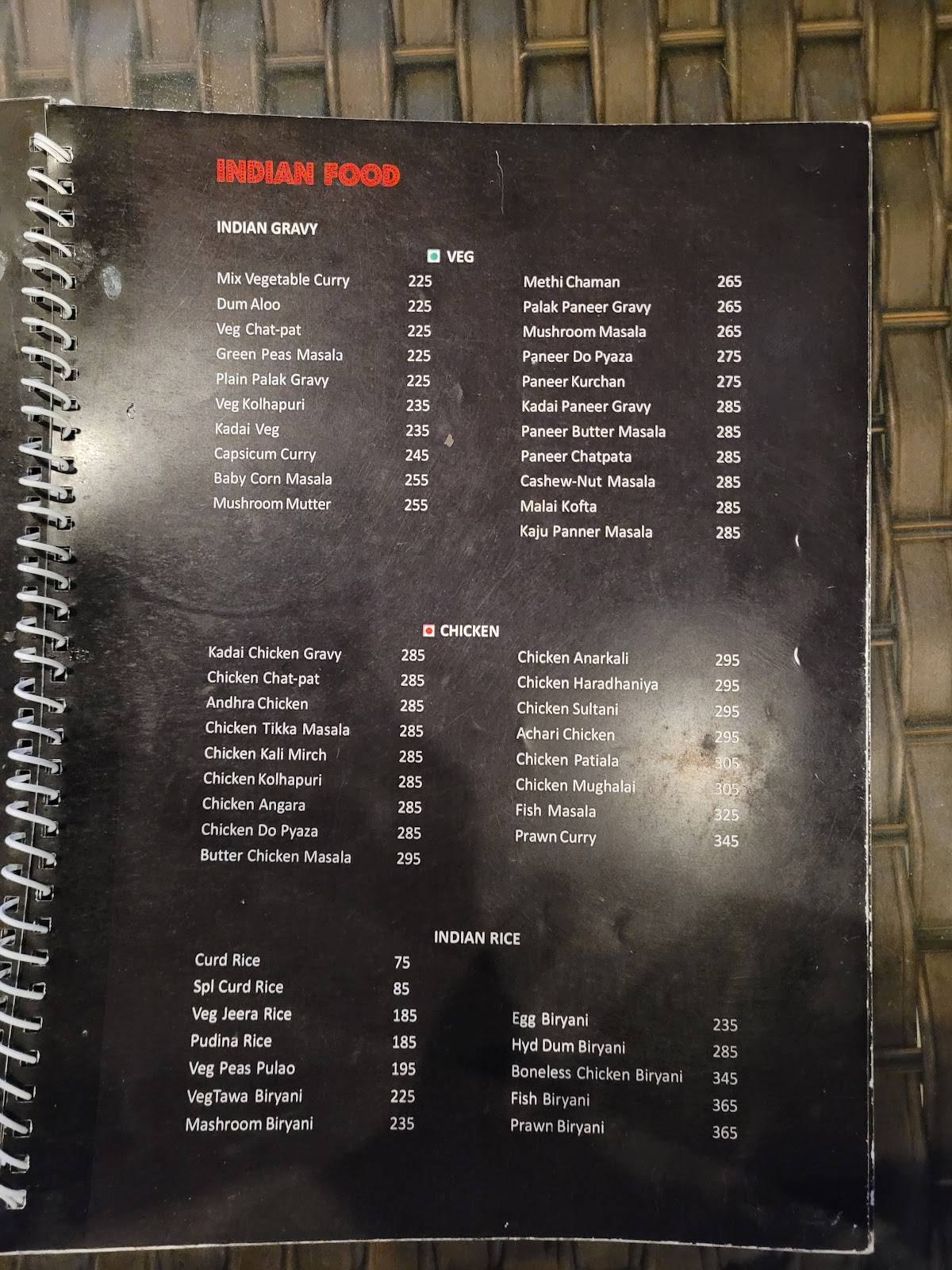 55 Bistro menu