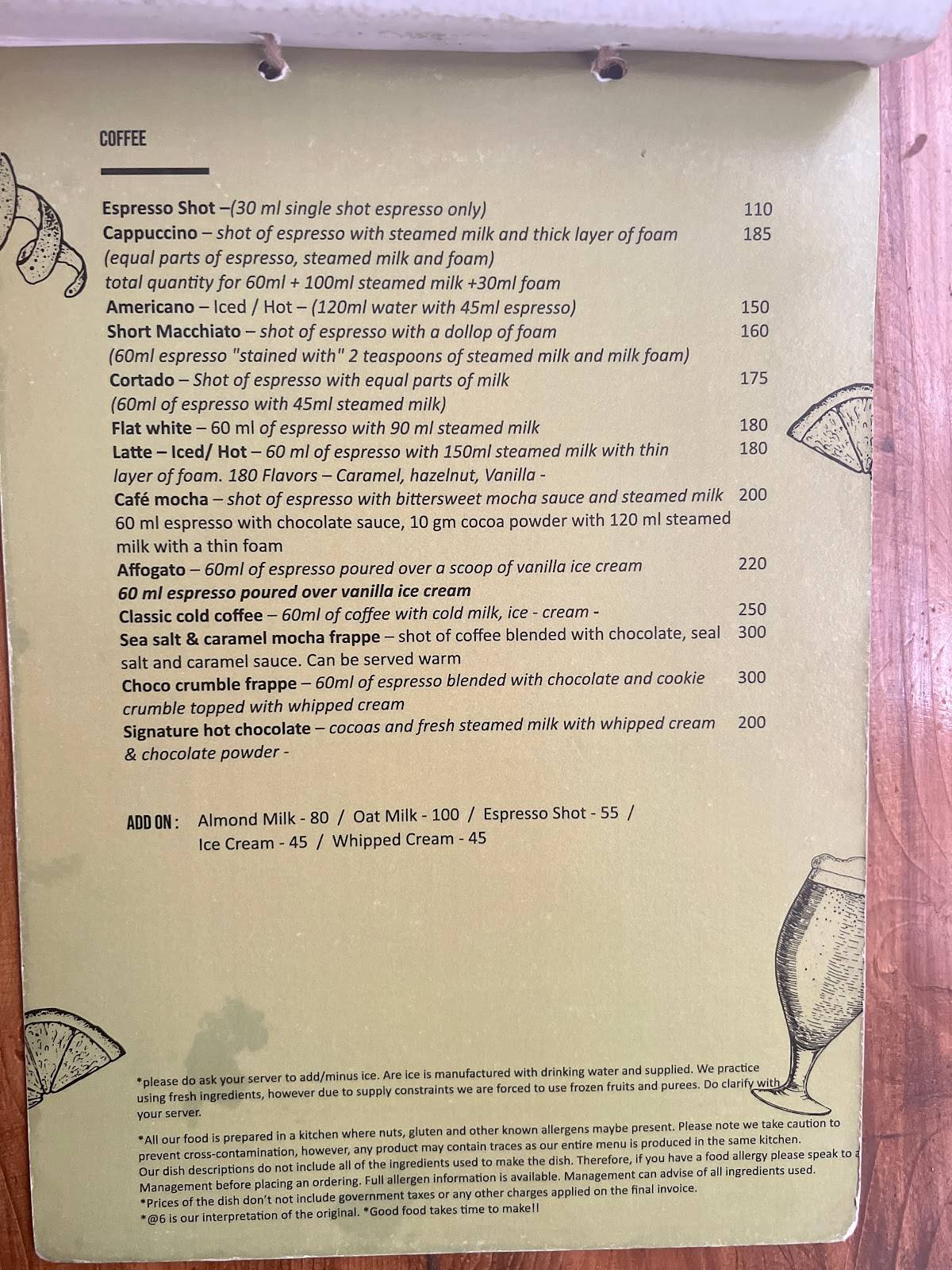6 Story menu