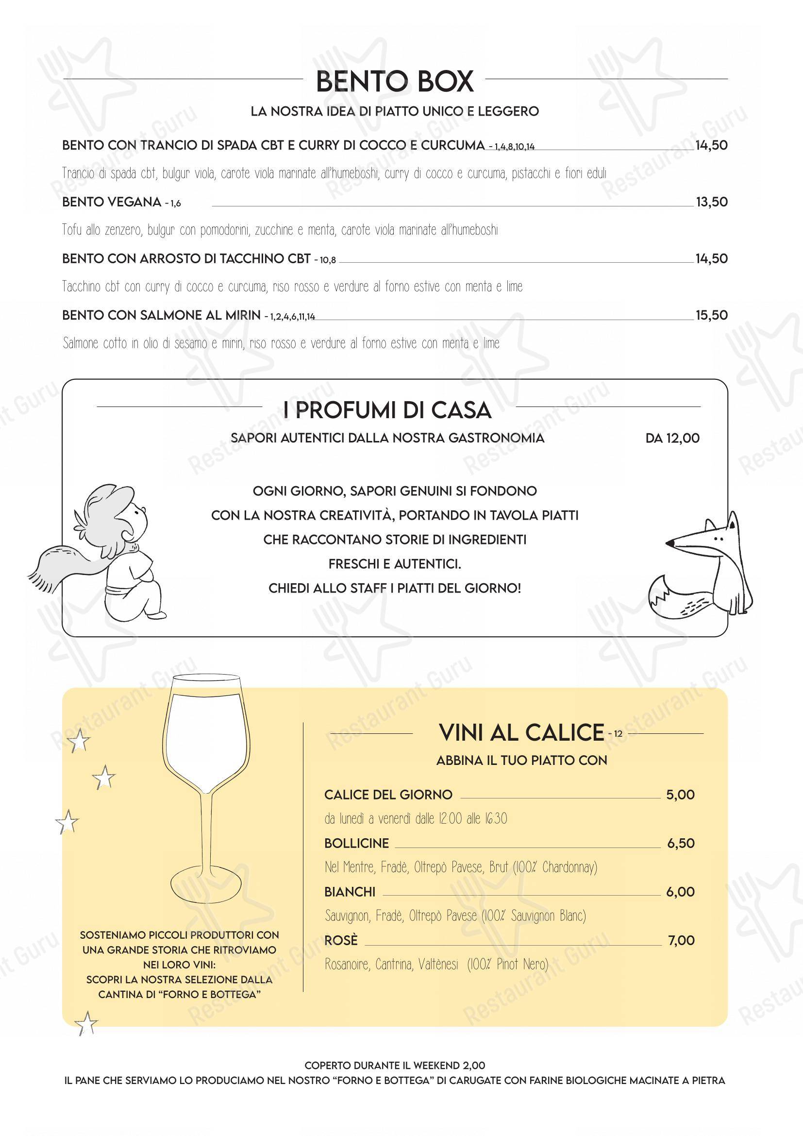 Menu per AMeMi pub & bar
