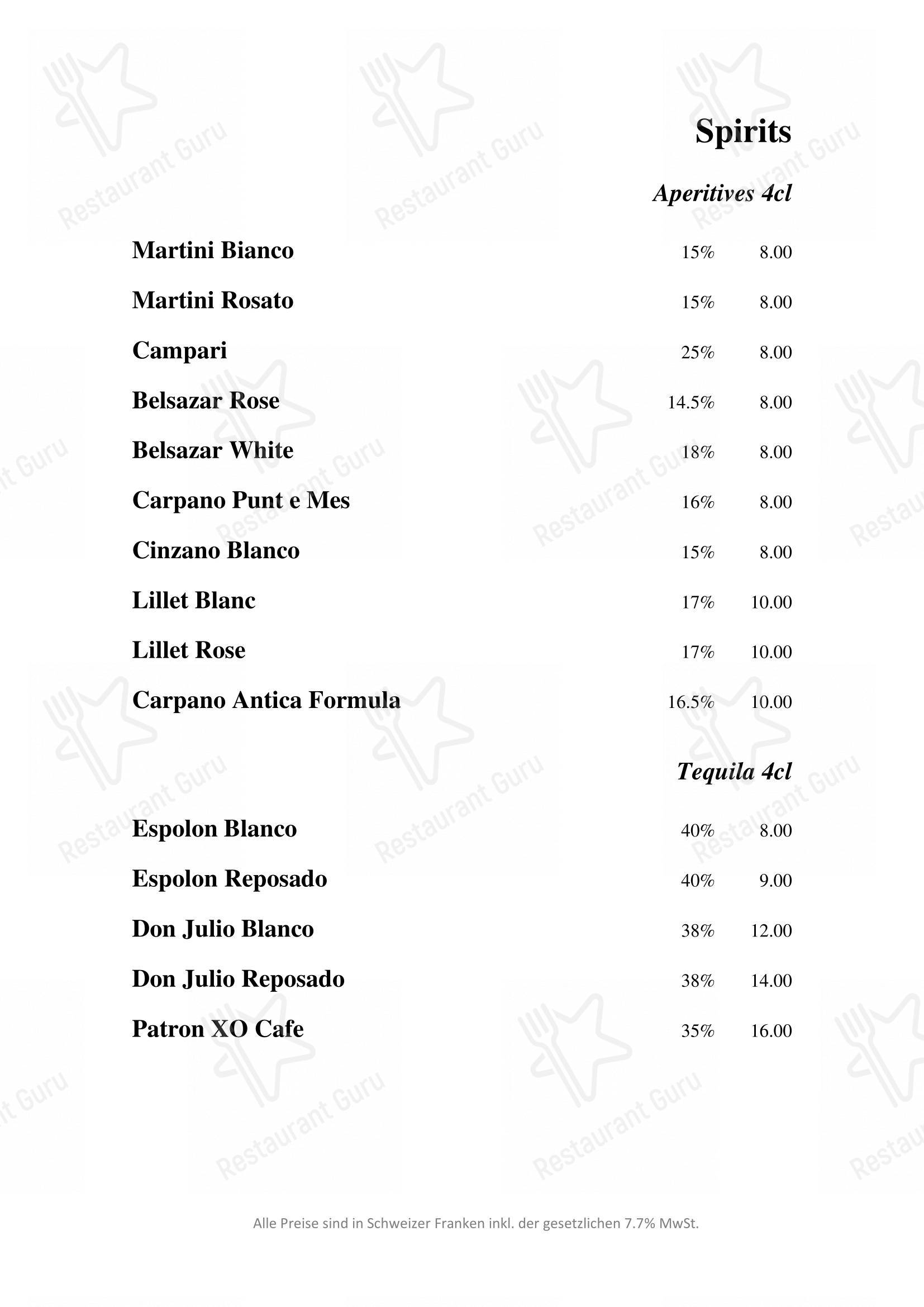 Menu di ANTONS - Menu