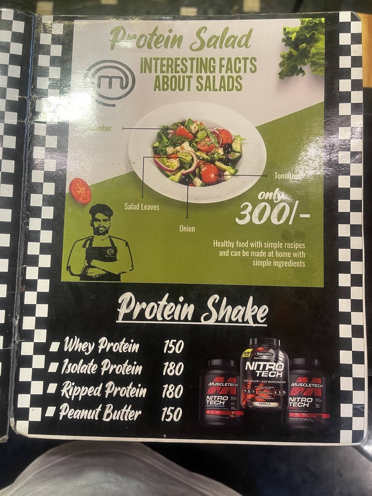 Master Chef menu
