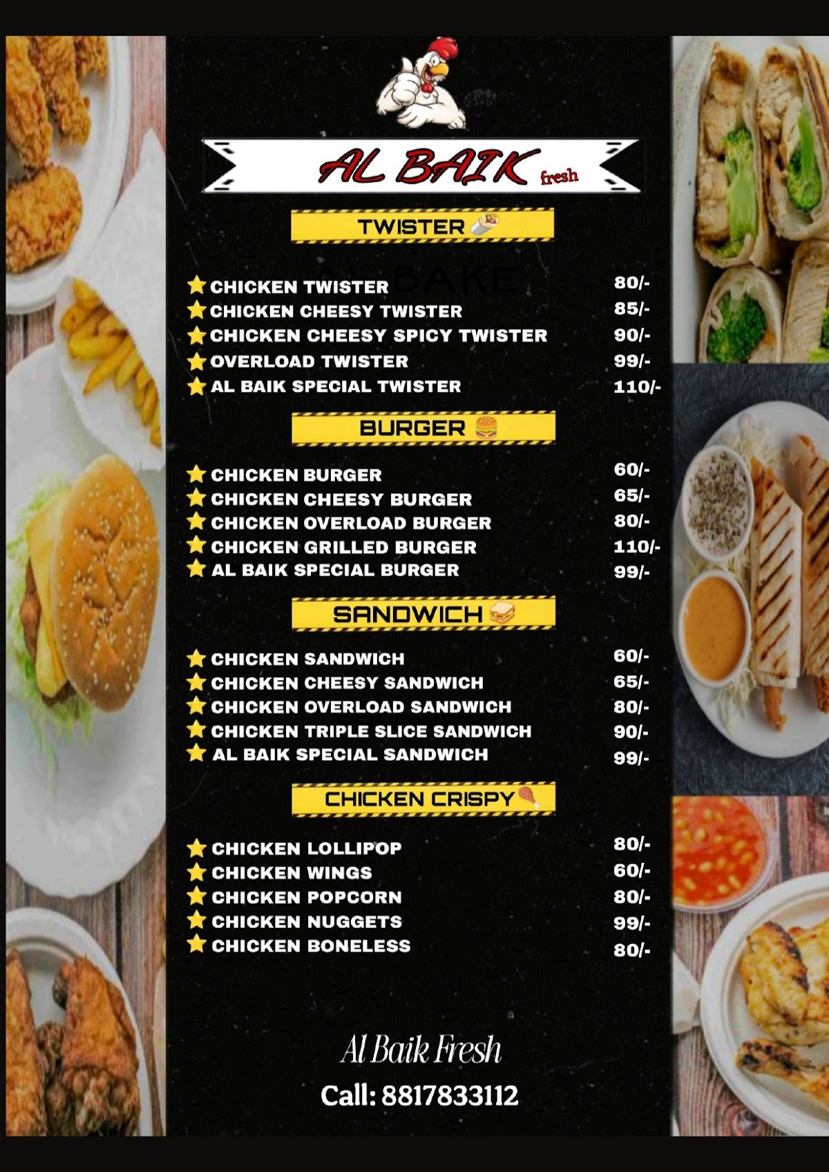 Al Baik Fresh - Ashoka Garden menu