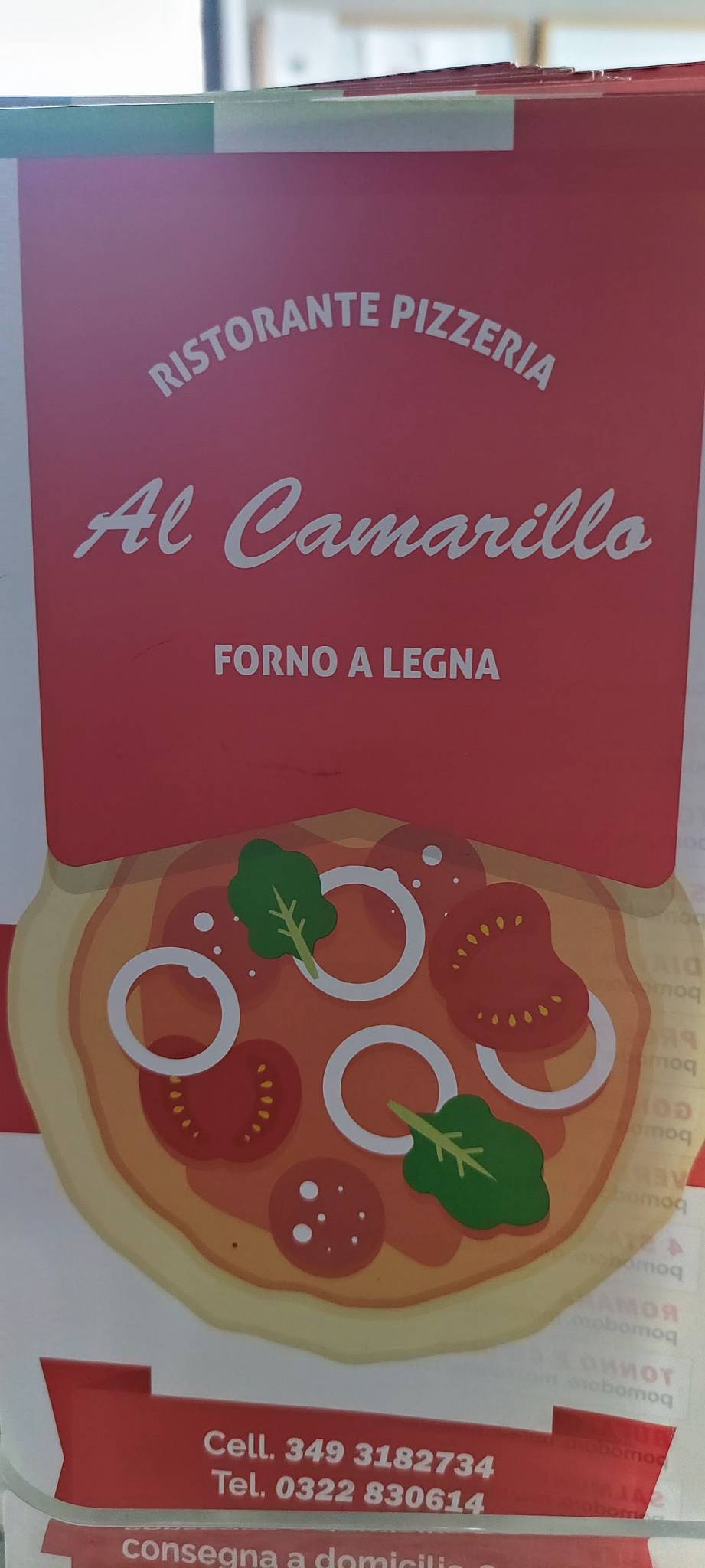Menu di Al Camarillo 