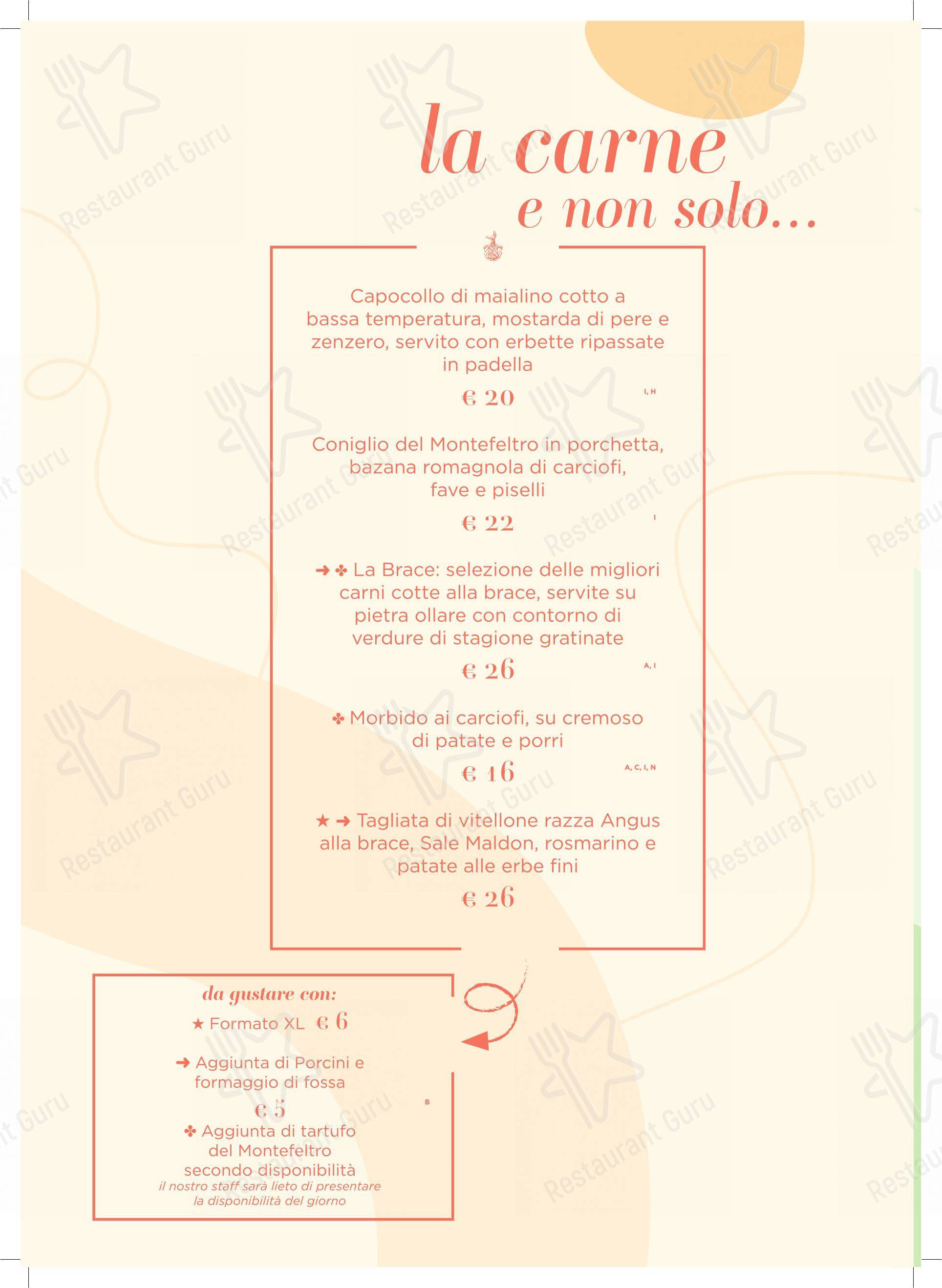 Menu per Al Mastin Vecchio in Verucchio