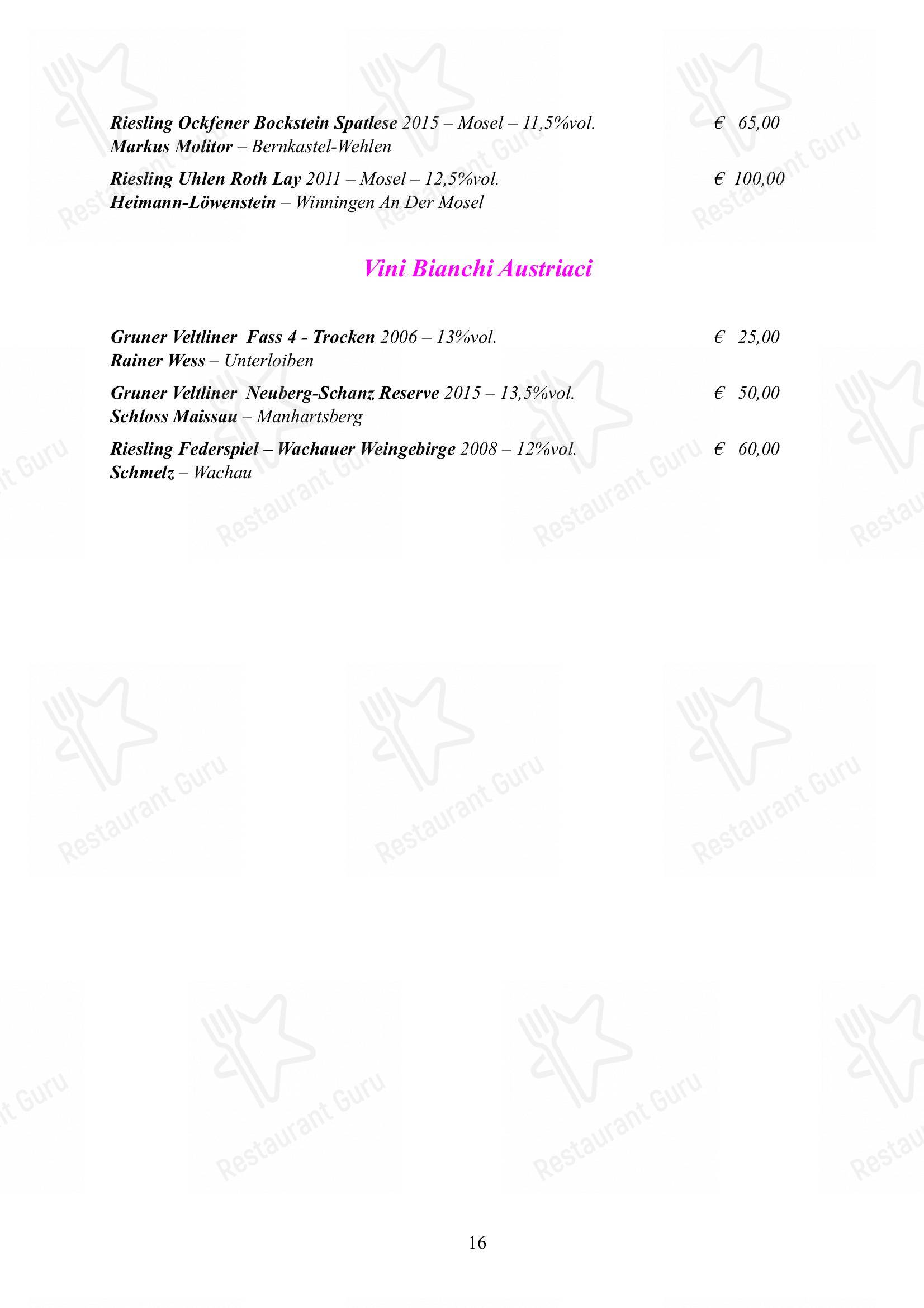 Menu per Albergo Ristorante Alle Codole in Canale d'Agordo