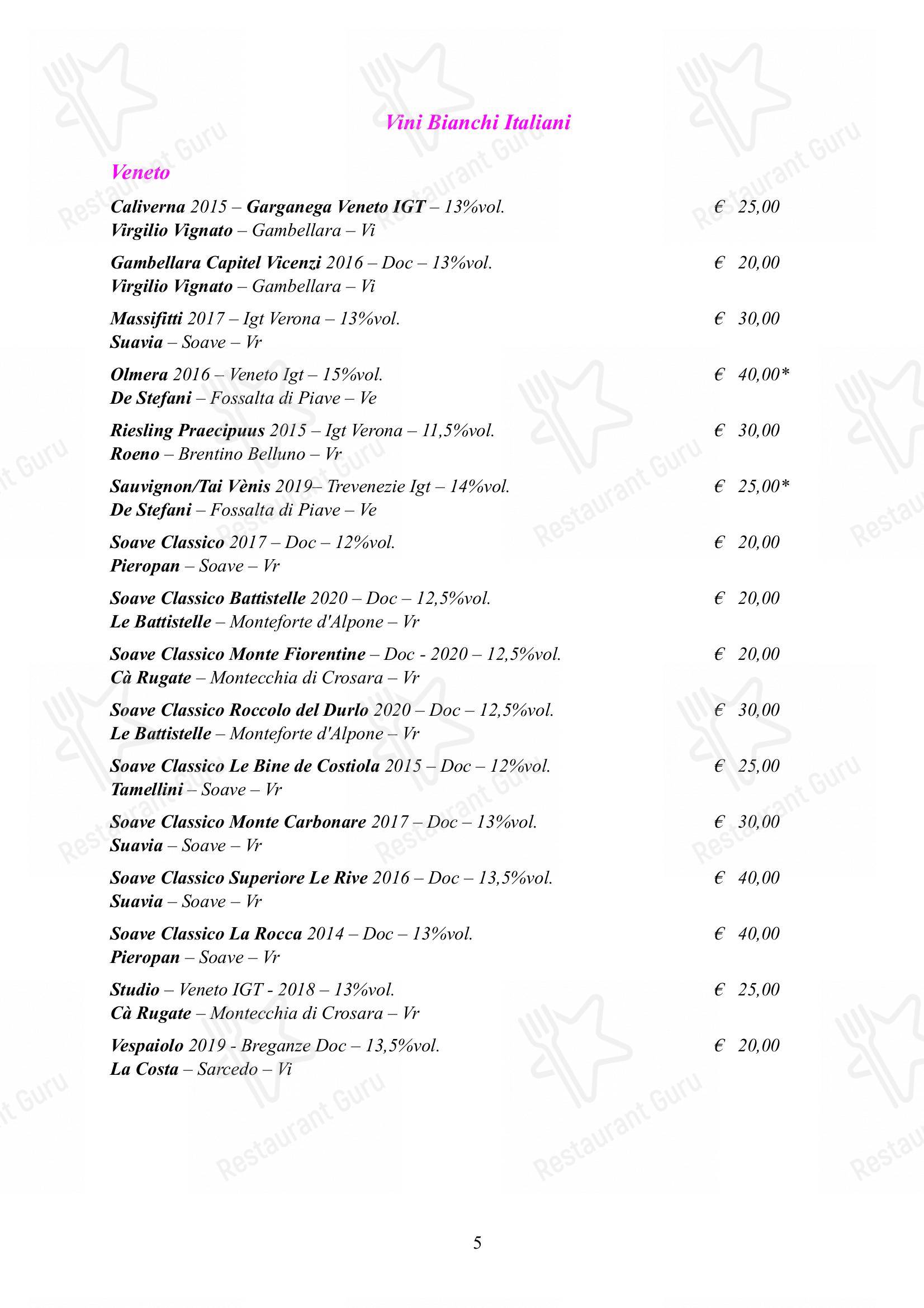 Menu per Albergo Ristorante Alle Codole in Canale d'Agordo