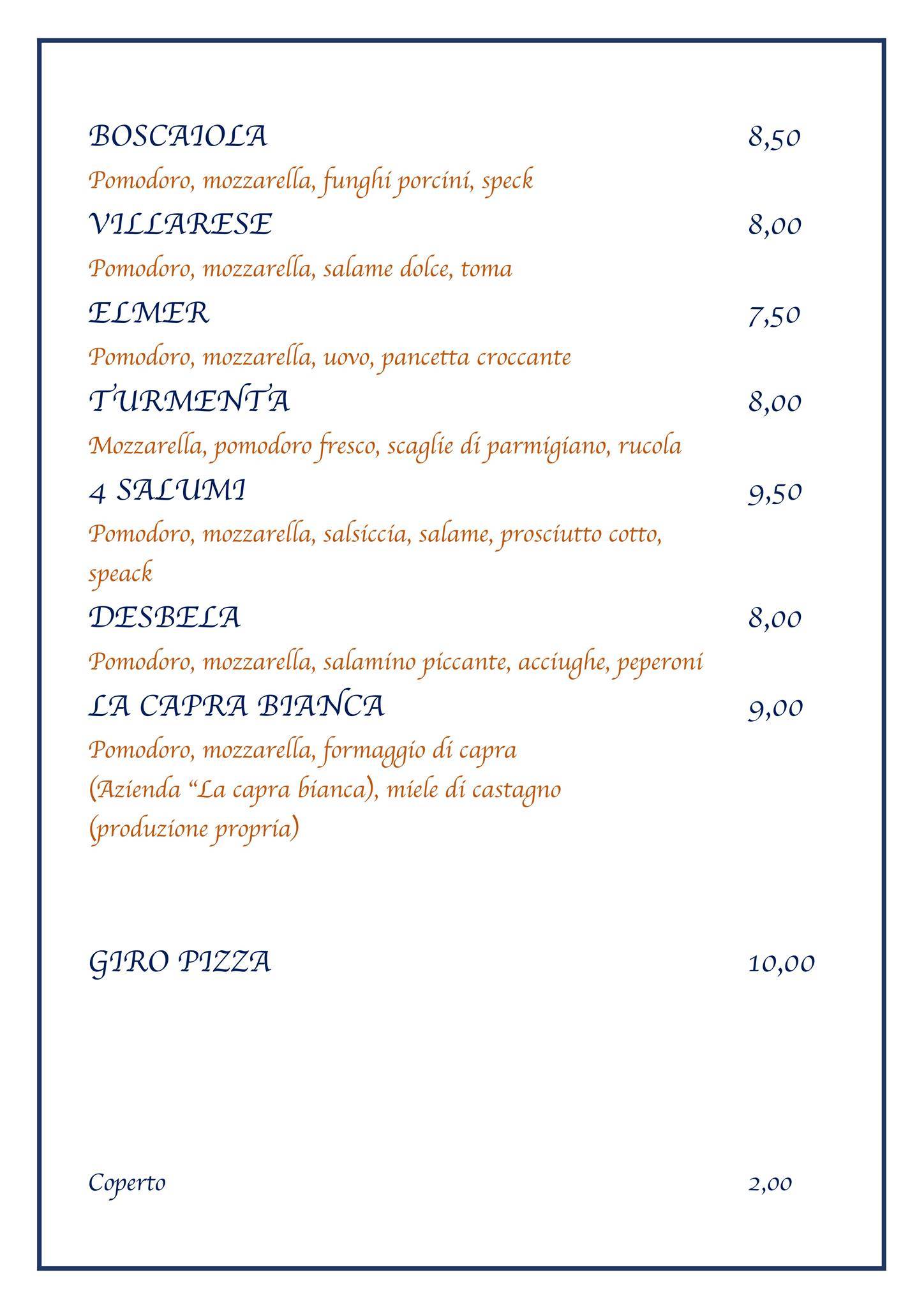 Menu di Palavas 