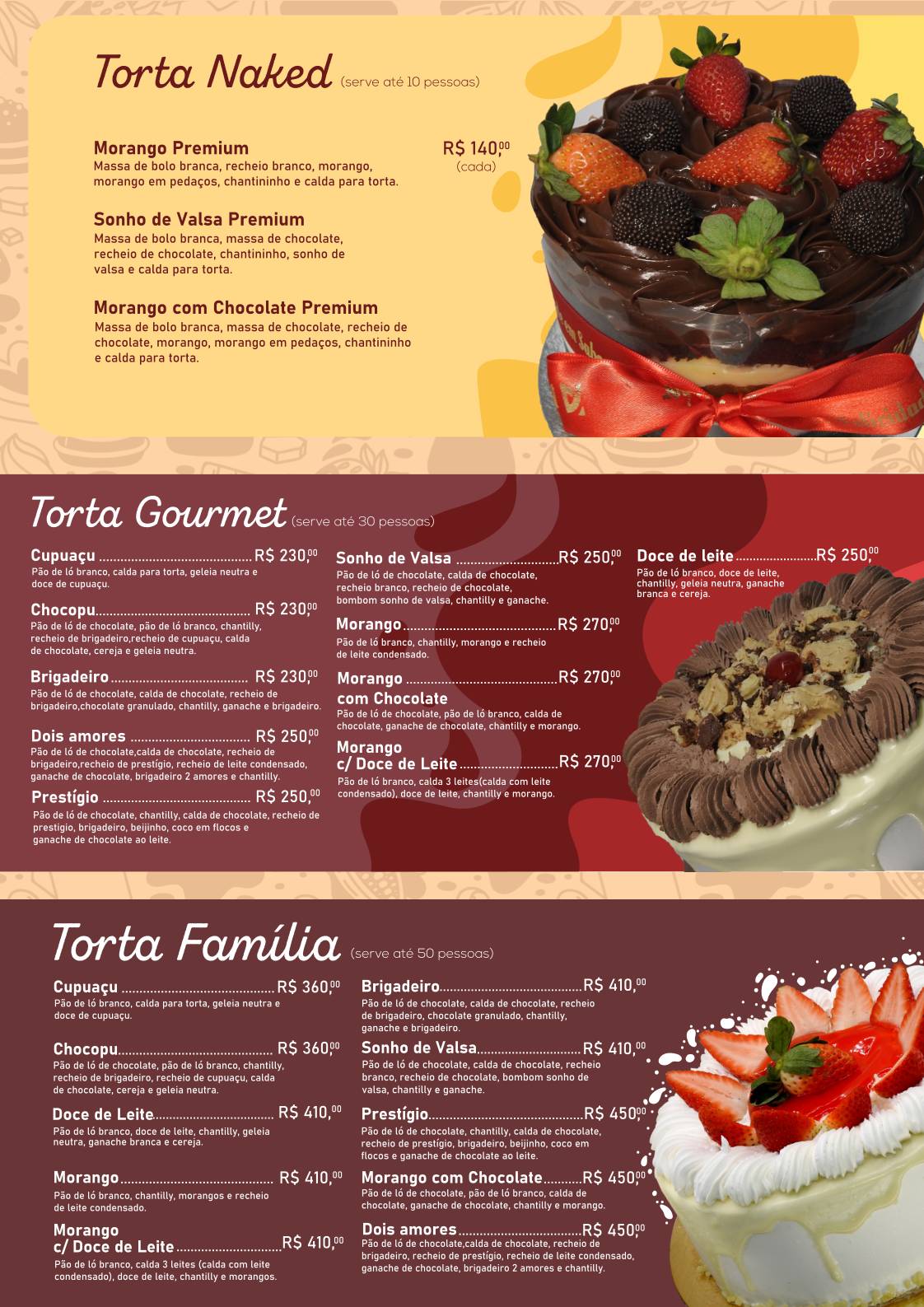 Alemã Restaurantes - Manauara Shopping cardápio