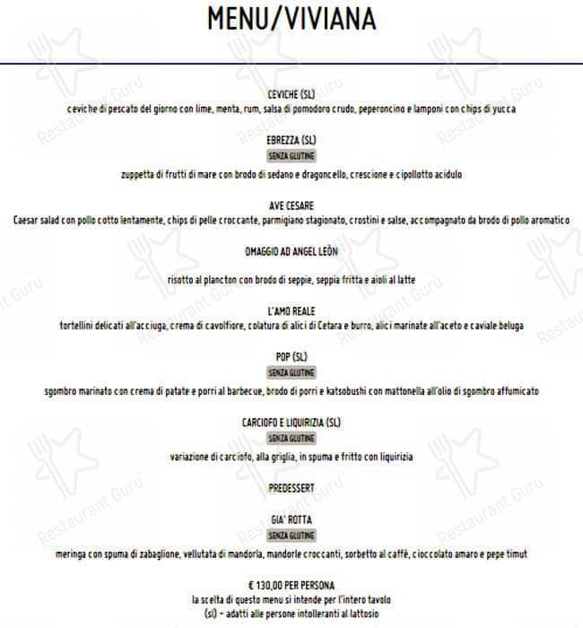 Menu di Fish & Wine 