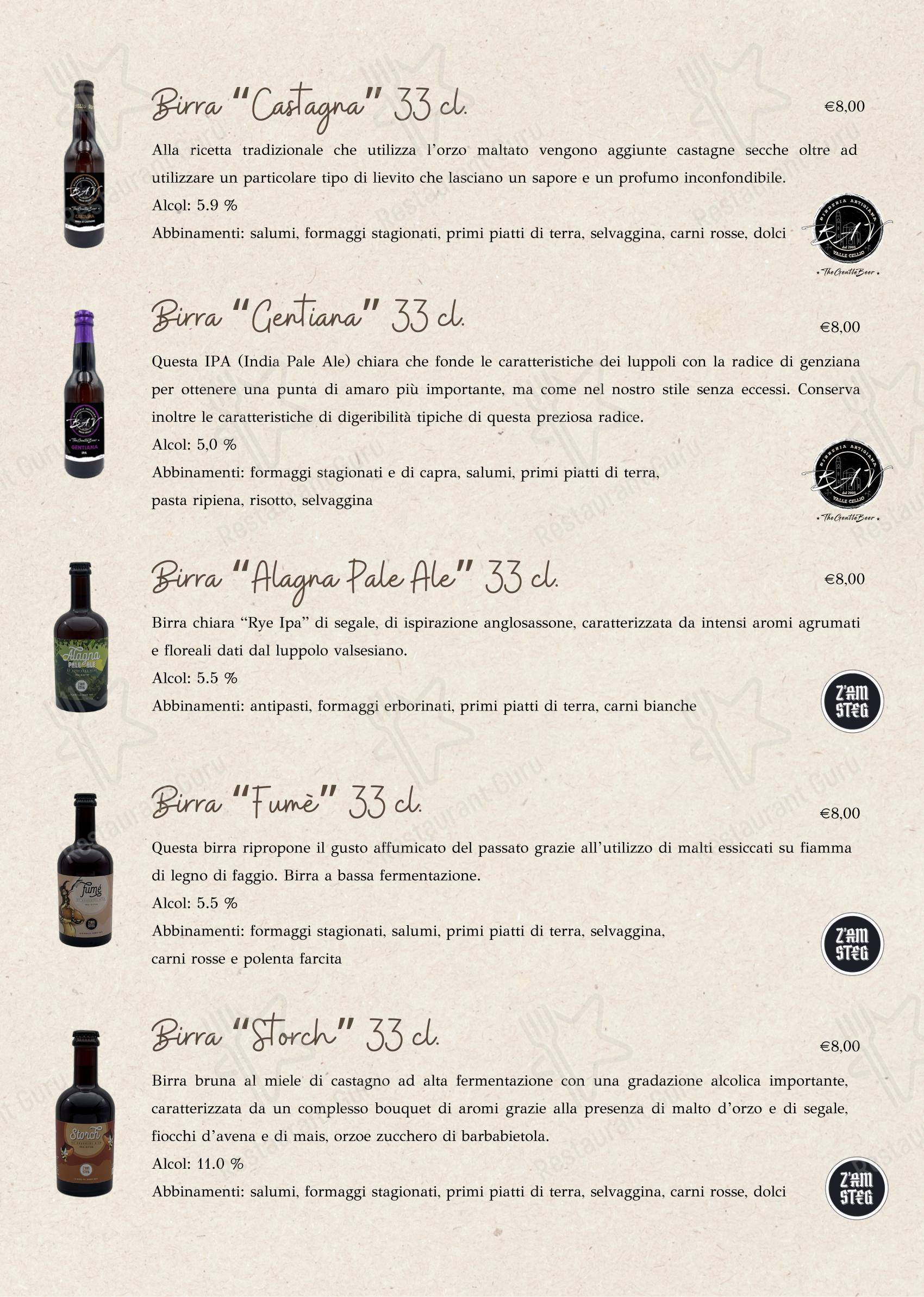 Menu per Alpe Campo Rimasco in Rimasco