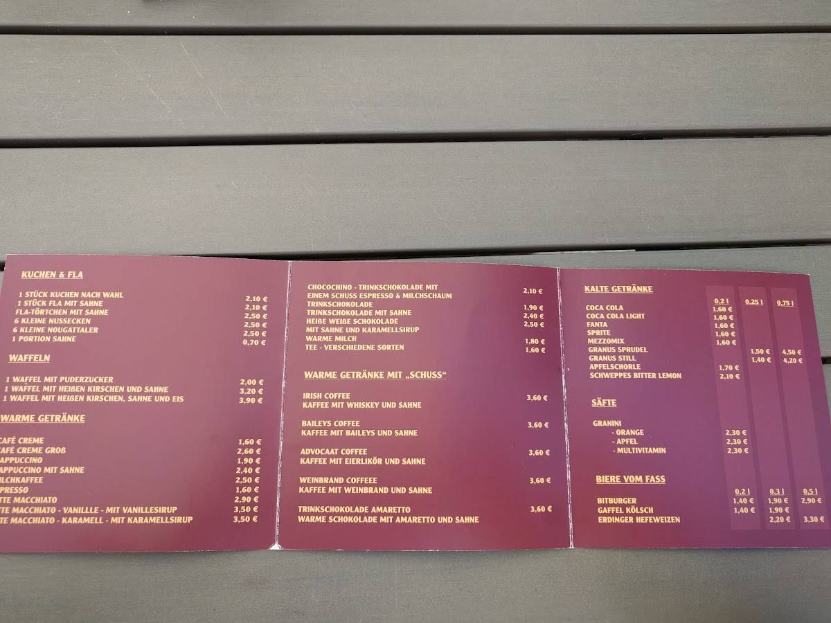 Menu de Altes Rathaus Gangelt