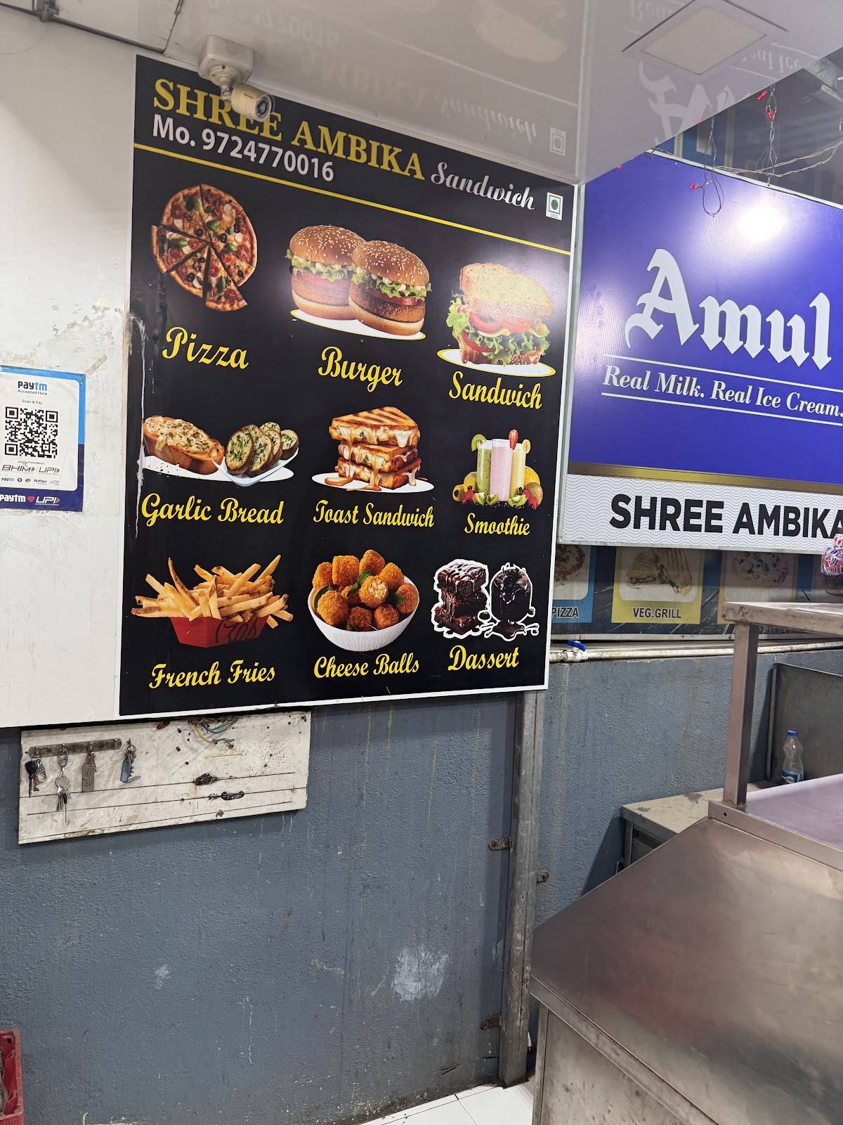 Ambika Sandwich House menu