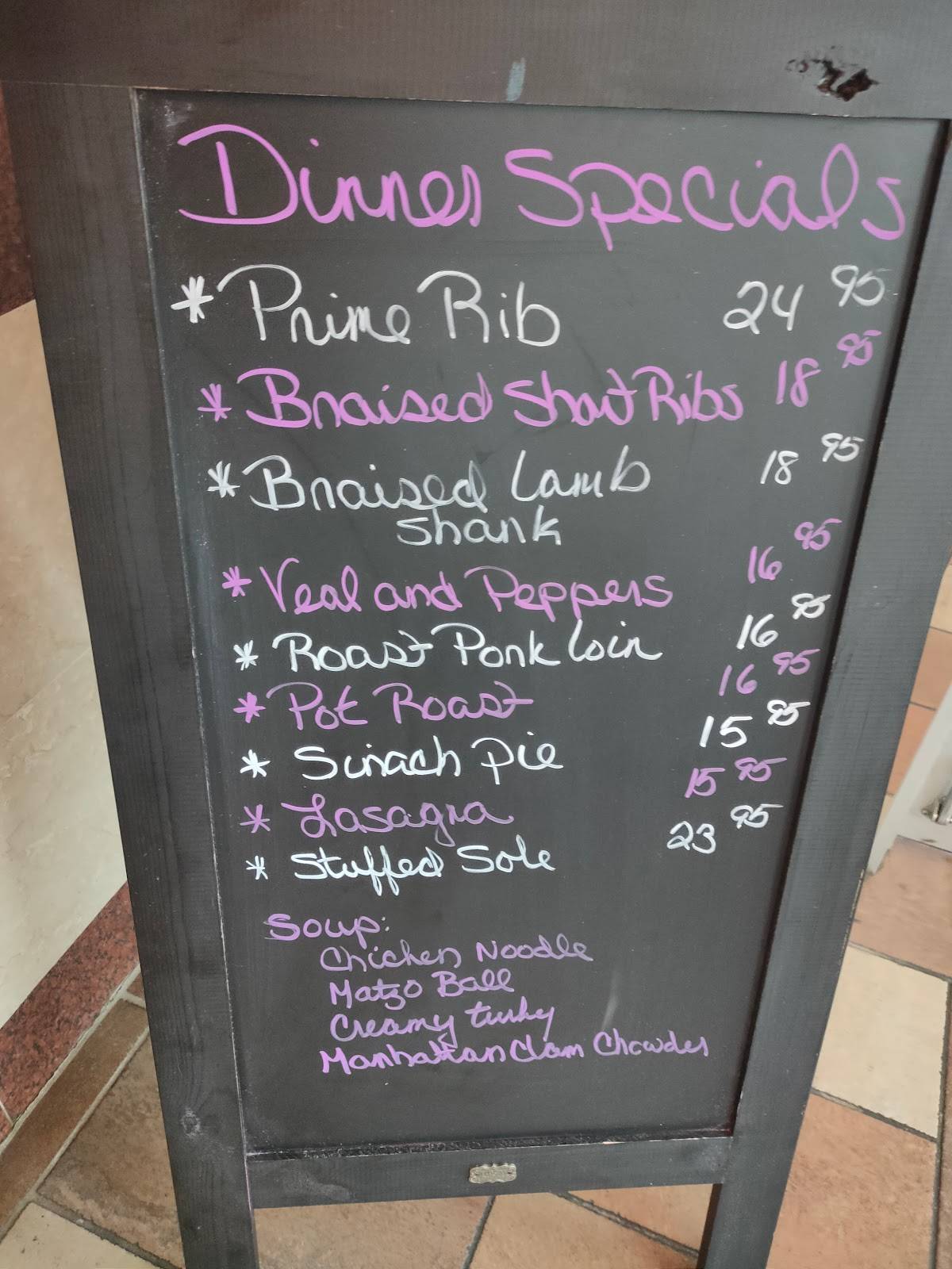 Menu at Ambrosia Diner restaurant, Queensbury, 518 Aviation Rd