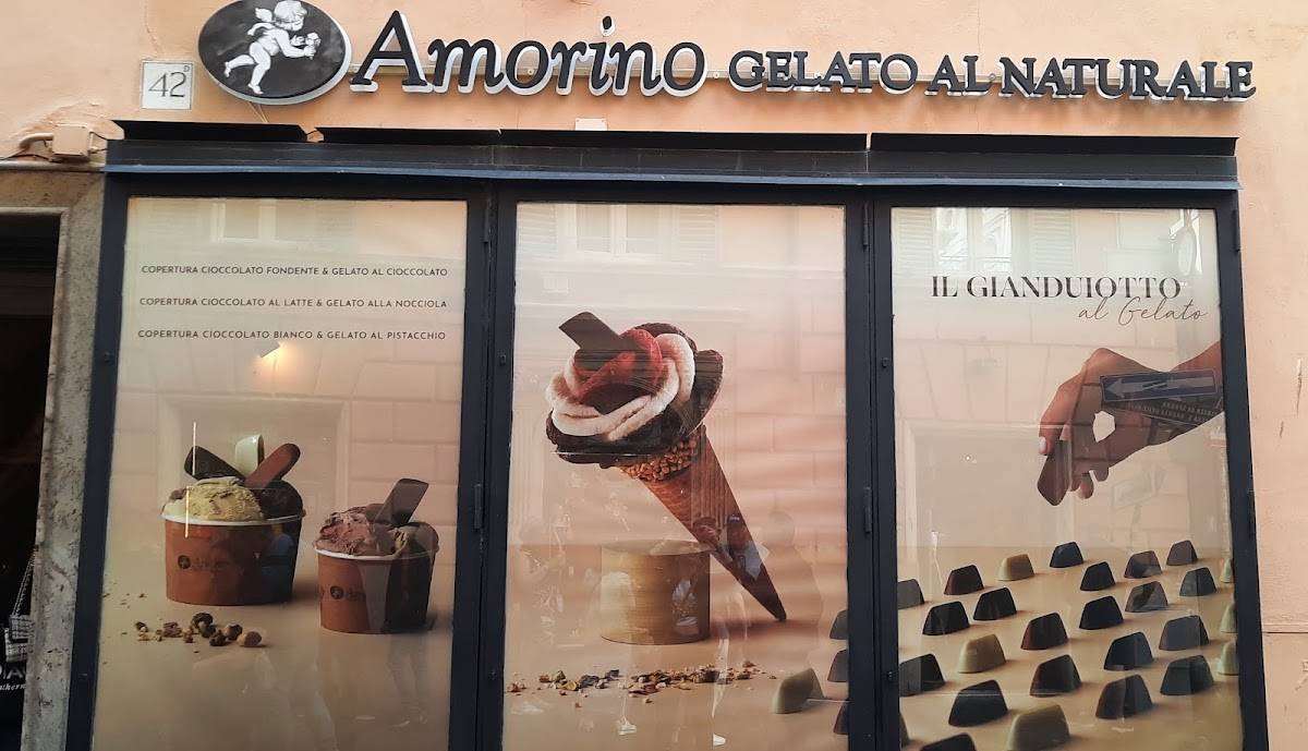 Menu di Amorino Gelato - Roma Trevi 