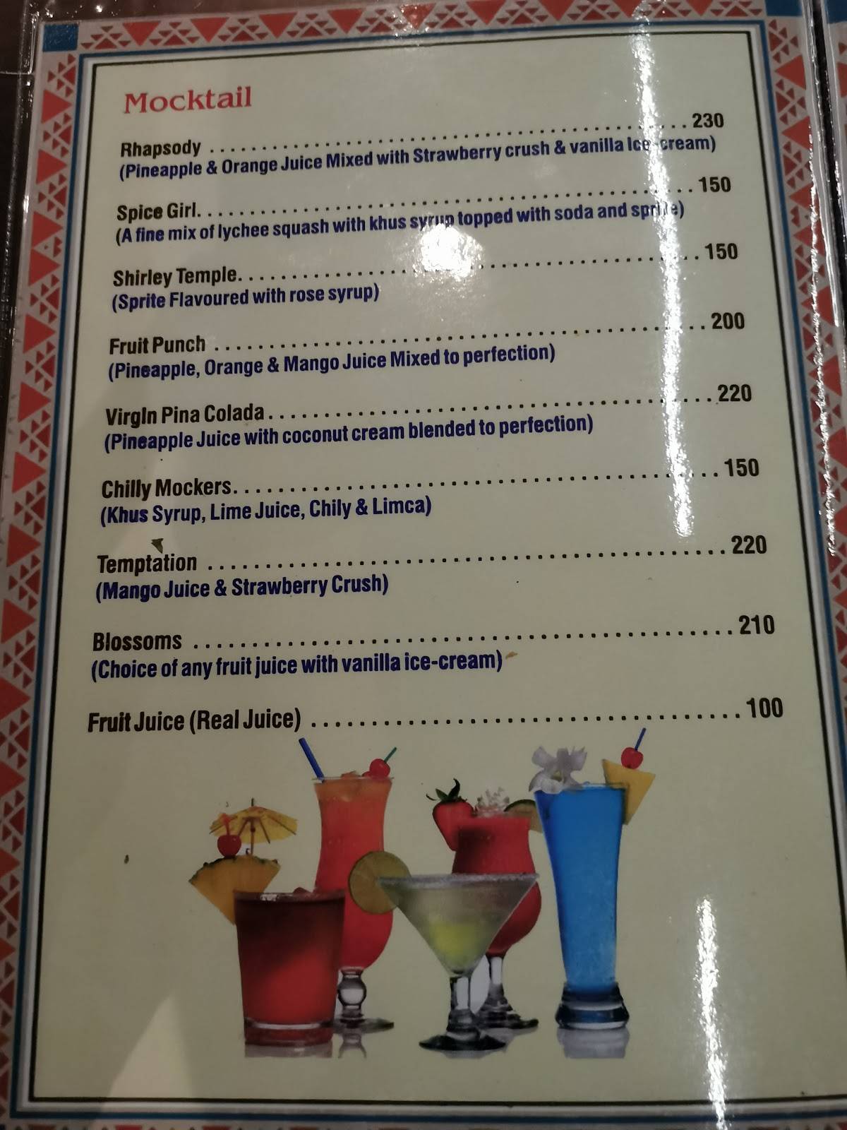 Amrapali Bar and Restaurant & Bar menu