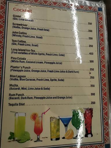 Amrapali Bar and Restaurant & Bar menu
