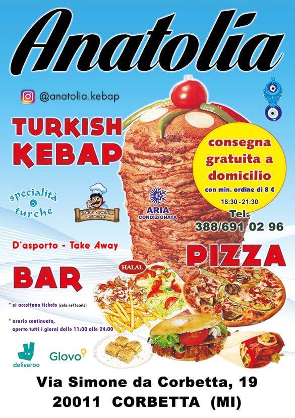 Menu di Anatolia Kebap & Pizza 
