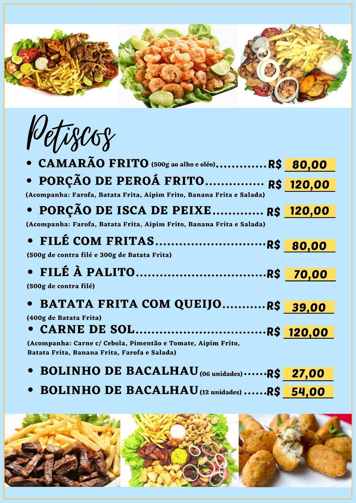 Restaurante do Português cardápio