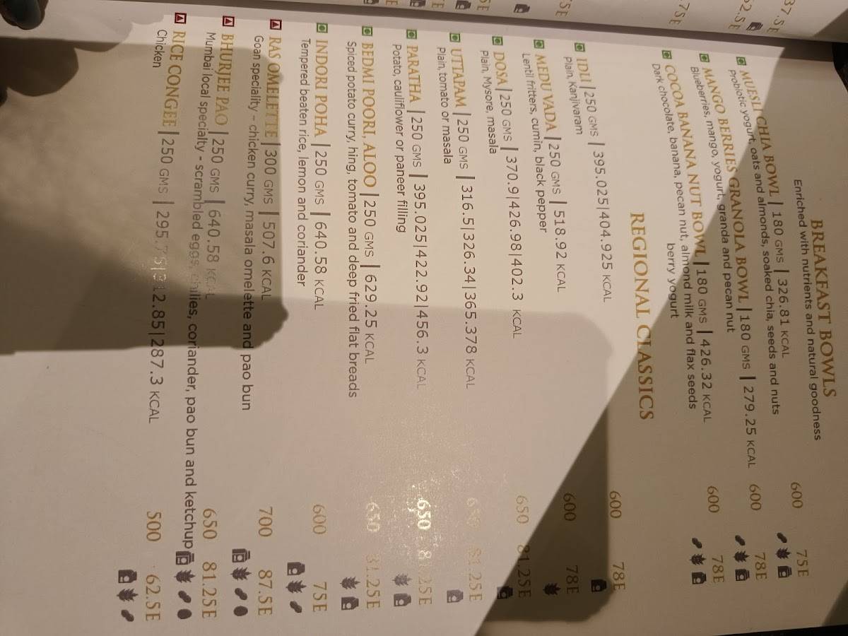 The Market menu