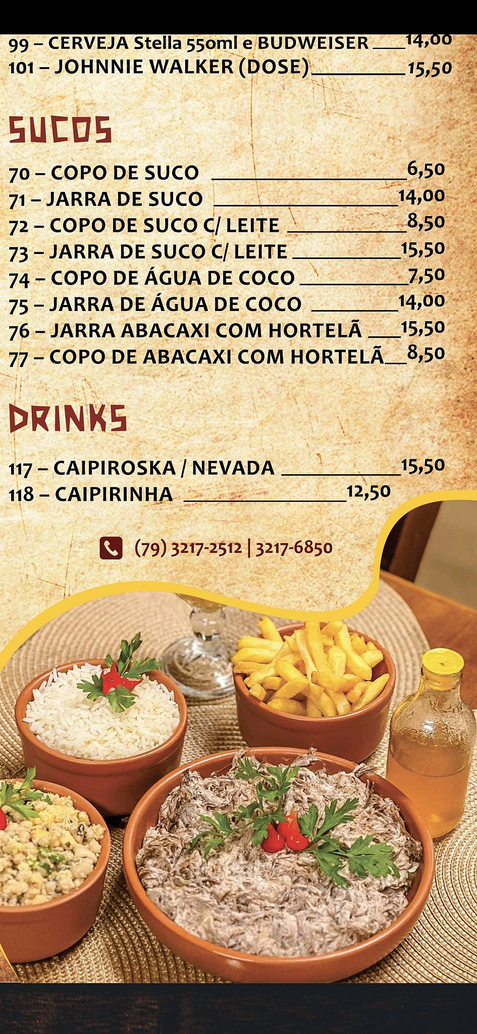 Restaurante Carne de Sol do Picuí cardápio