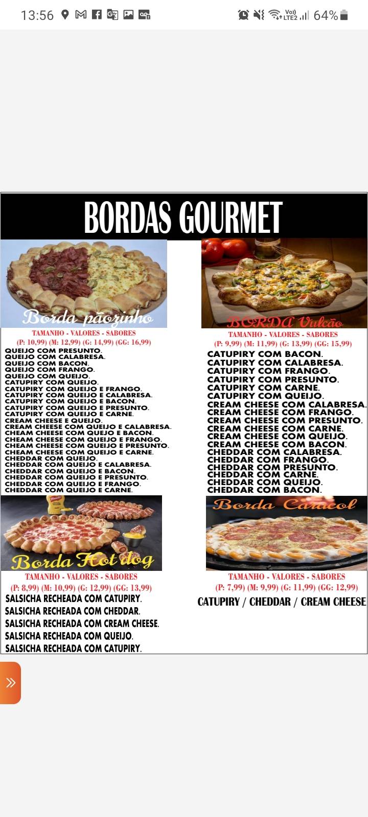 Athos Gourmet cardápio
