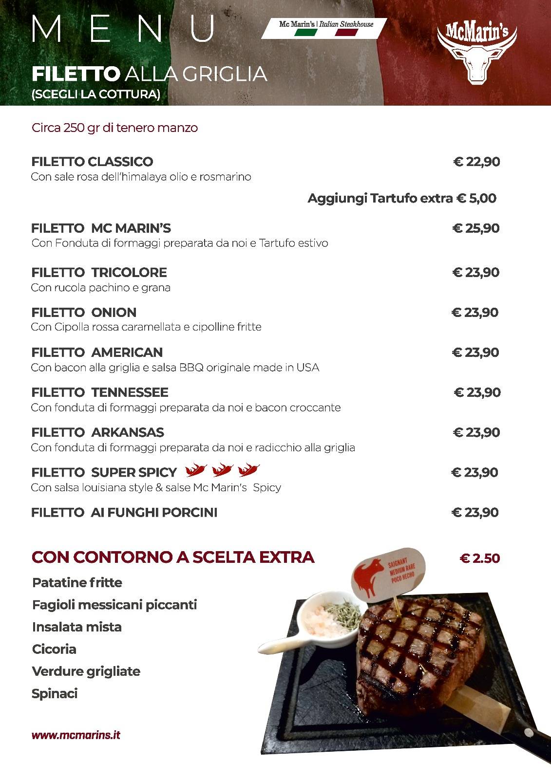 Menu di La Locanda Del Drago 