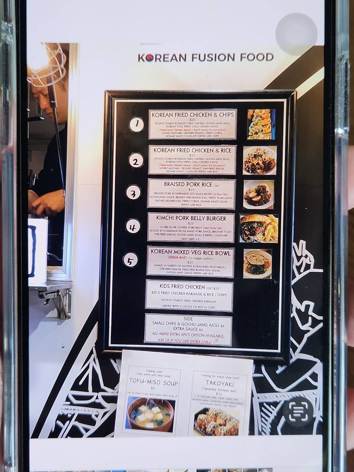 Menu at BOBCHA restaurant, Vasse