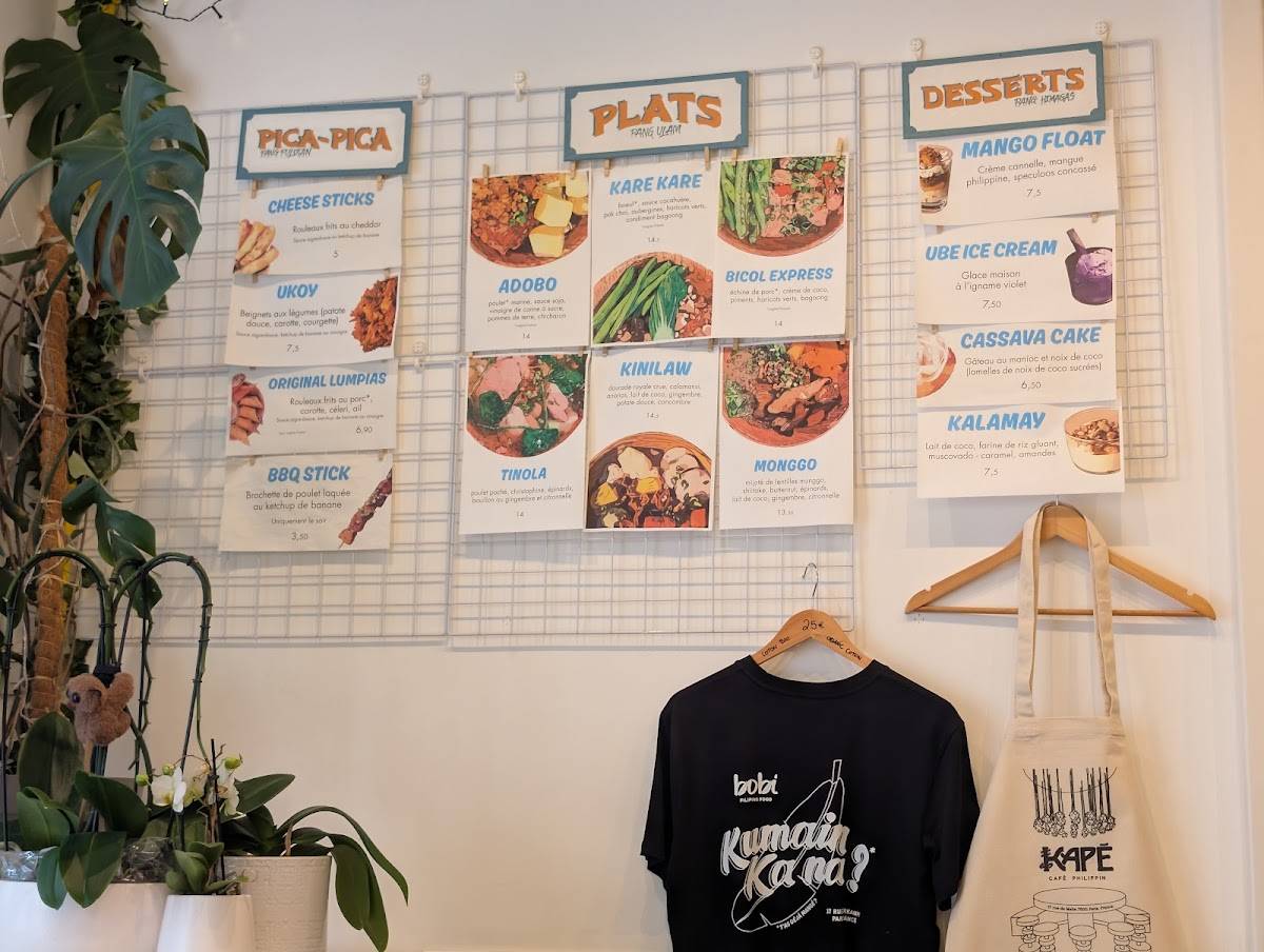 Menu de BOBI - Filipino Food