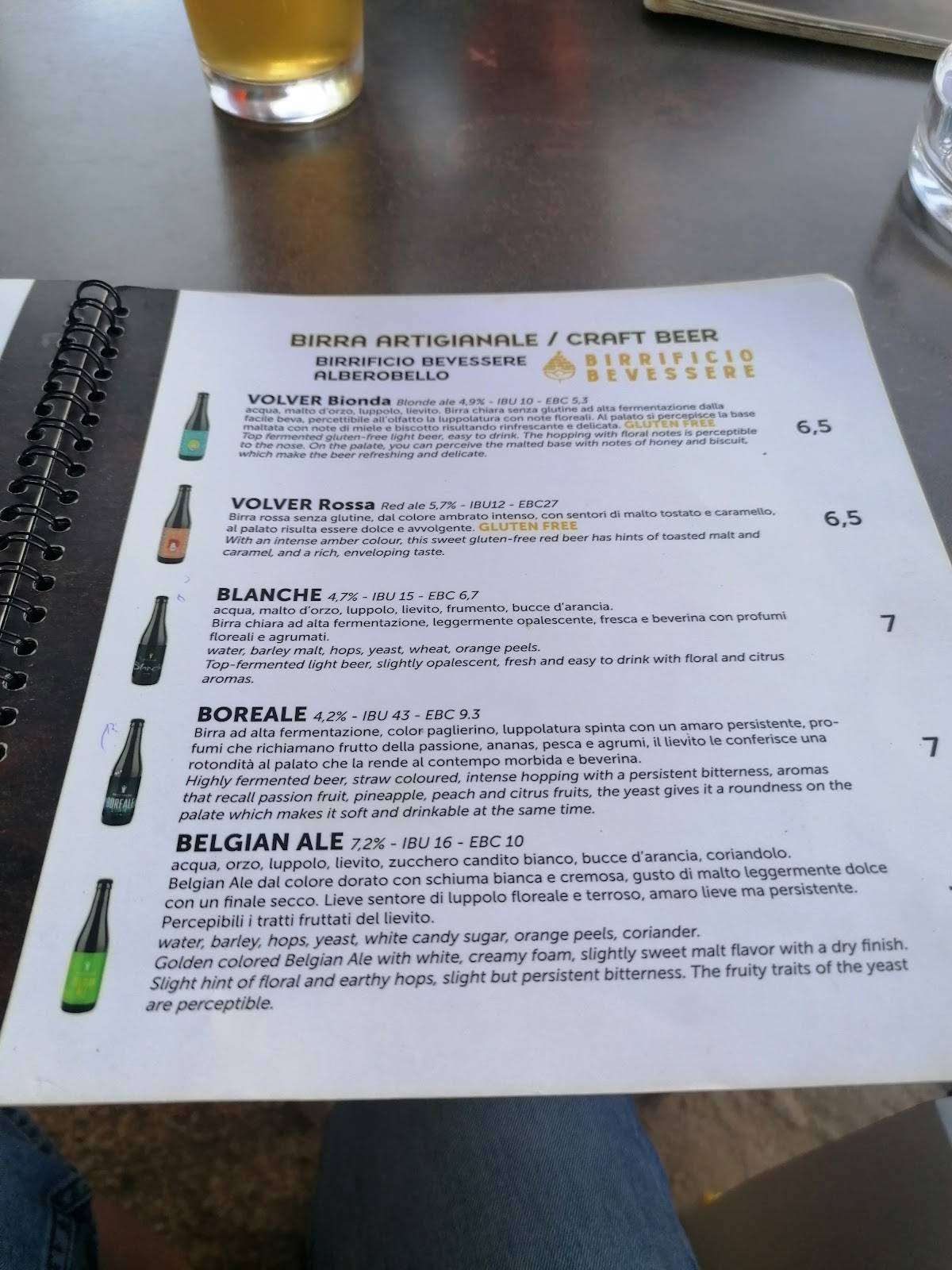 Menu di Bagià 