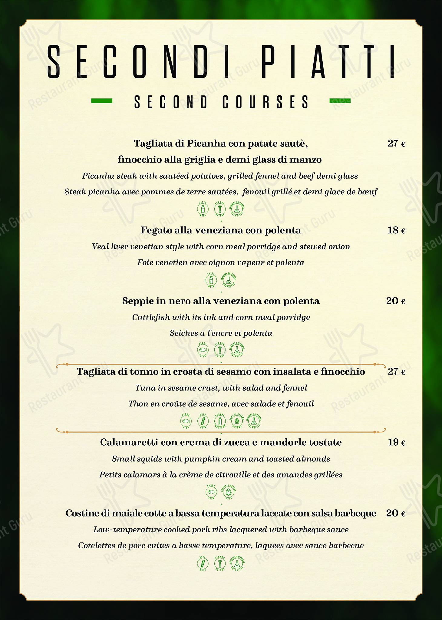 Menu di Bakarò - Osteria & Co. 