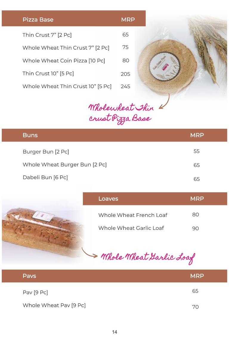 Baked By Nini's - Vesu menu