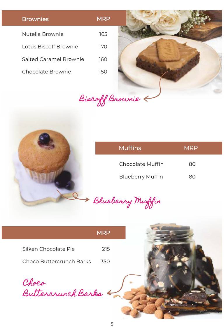 Baked By Nini's - Vesu menu