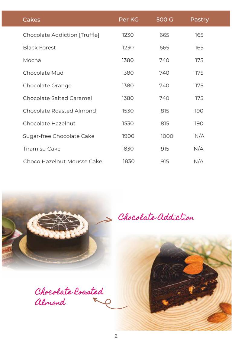 Baked By Nini's - Vesu menu