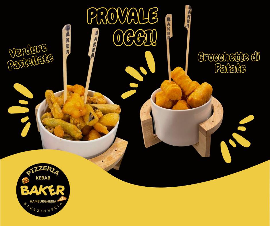 Menu di Baker pizzeria d'asporto kebab 