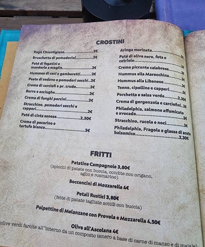 Menu di Bangerang Vino 