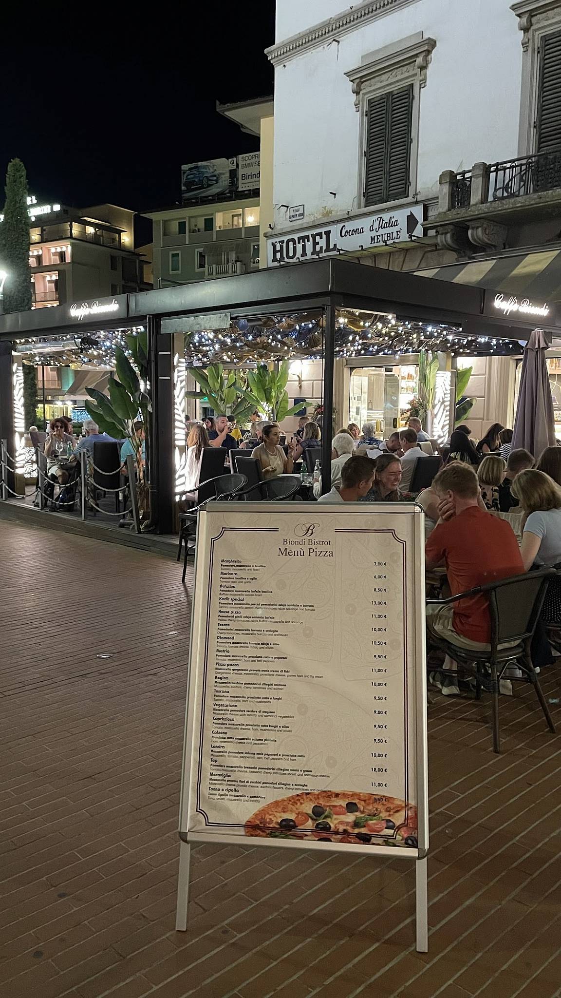 Menu di Biondi caffè bistrot 