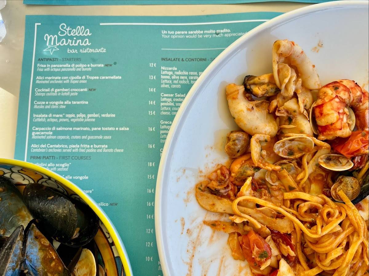 Menu de Ristorante Stella Marina Di Colori Tiziano & c. S.a.s.