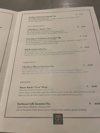 Menu di Bar Trattoria "Il Moretto" 