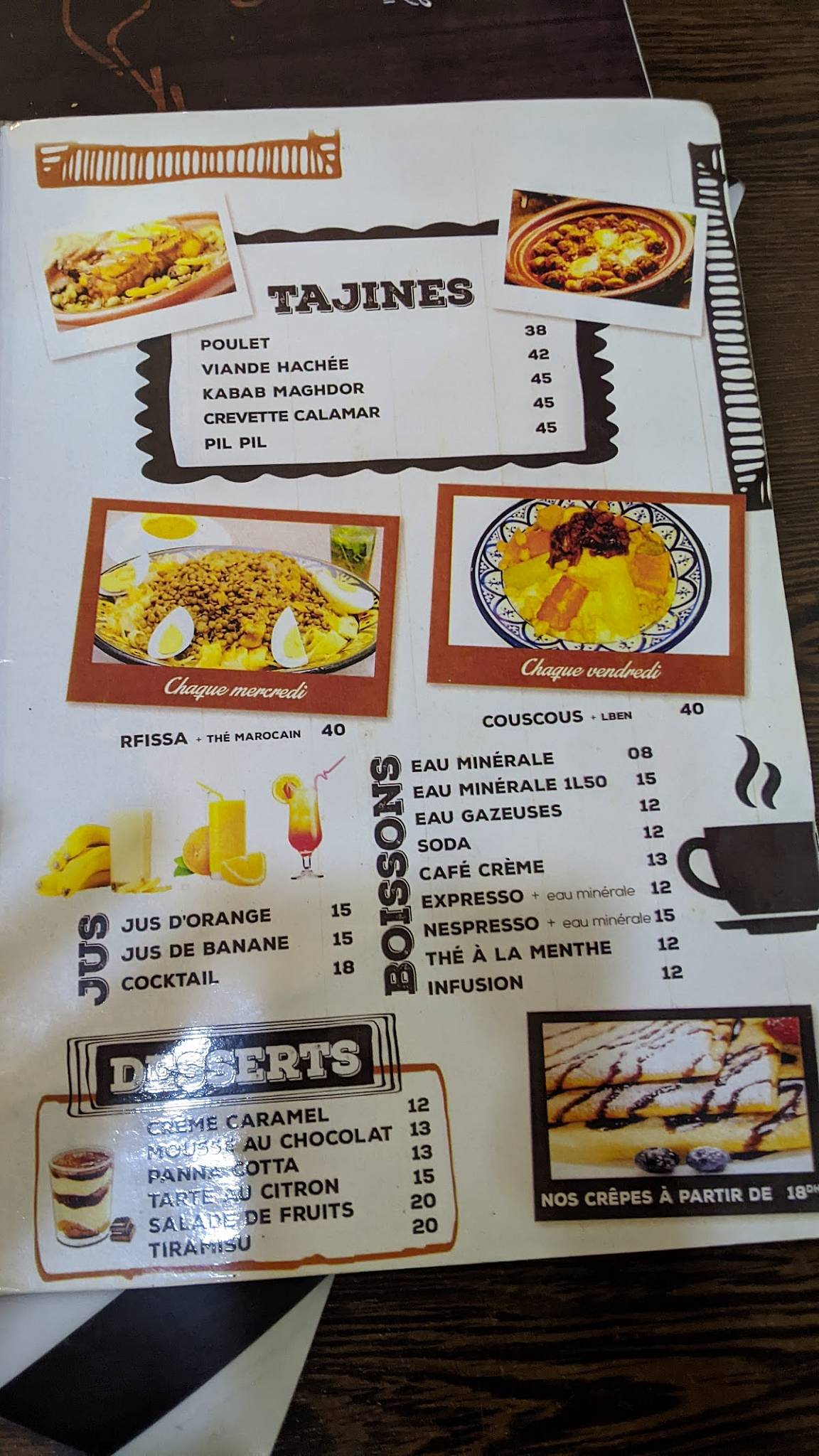 Menu de Barbecue