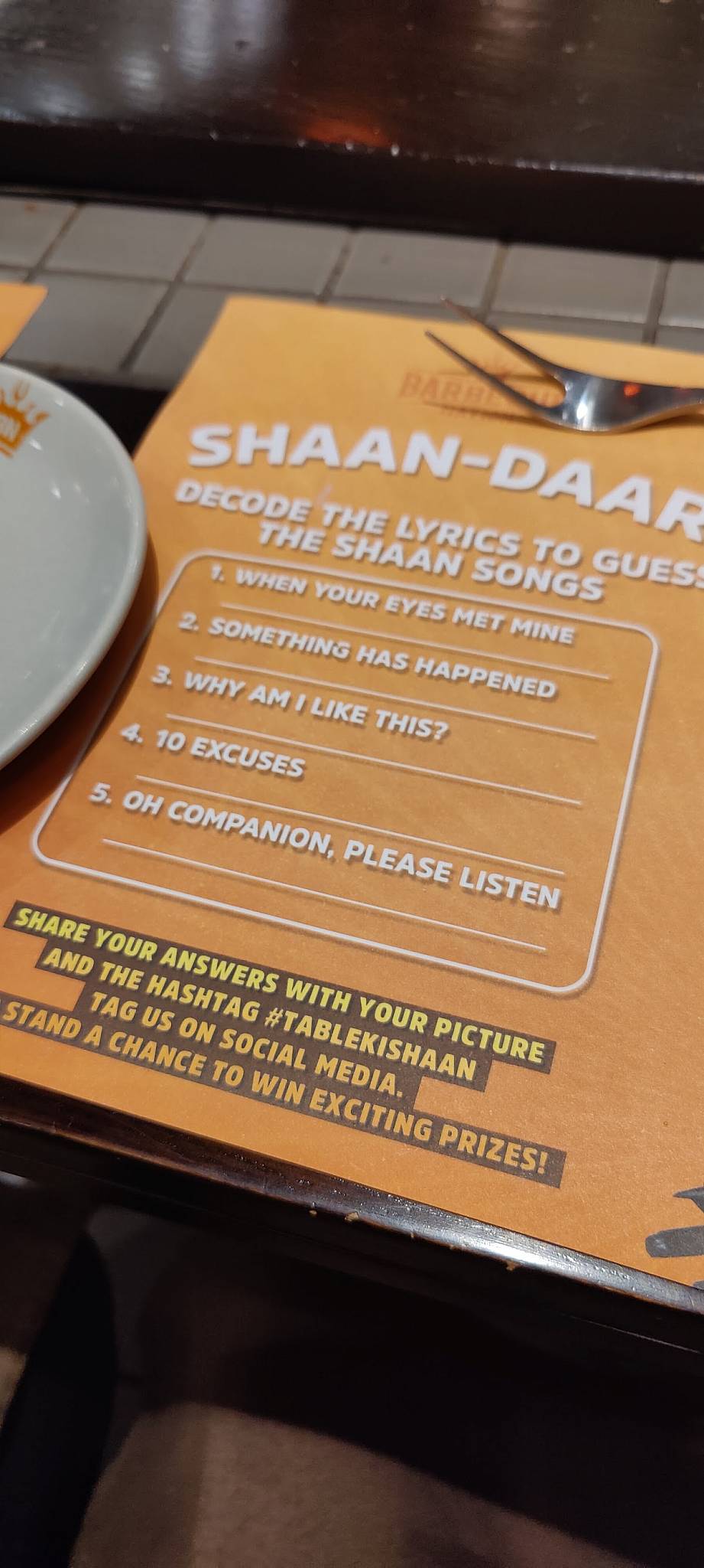 Barbeque Nation - Jalandhar - Curo Mall menu