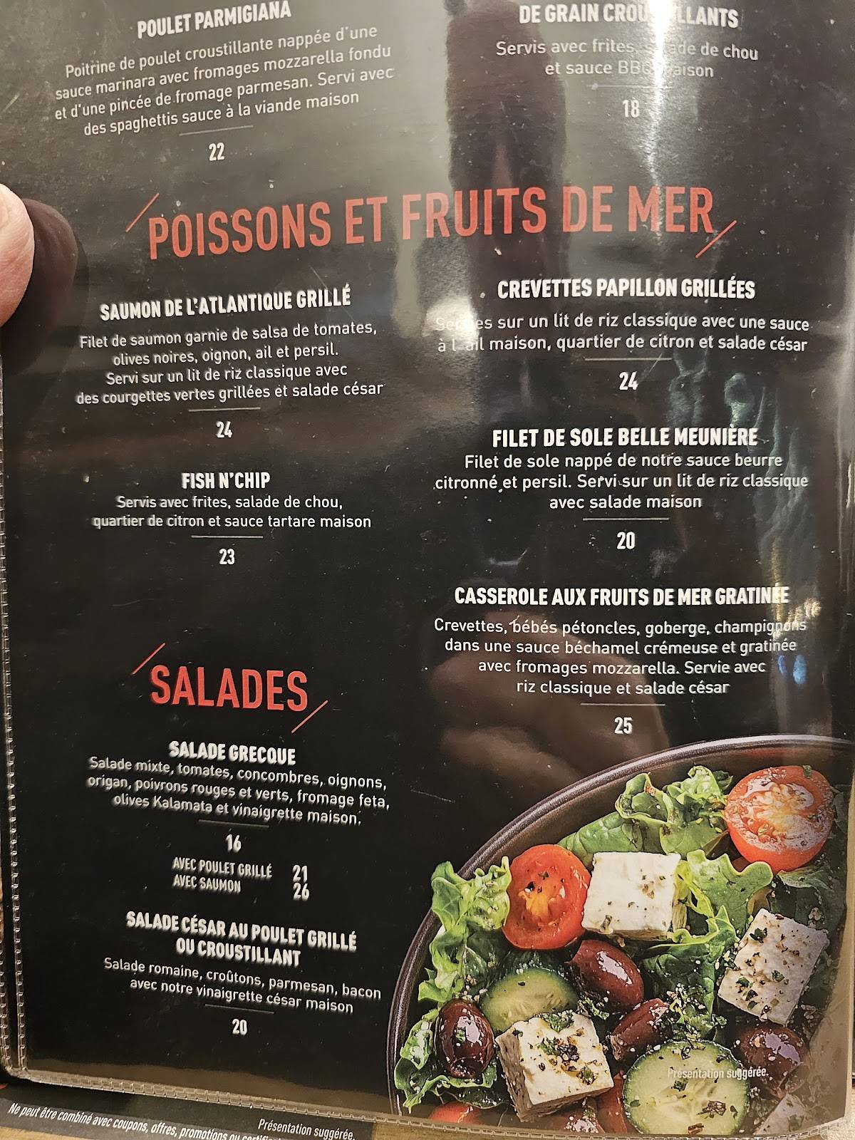 Menu de Barbies Resto Bar Grill