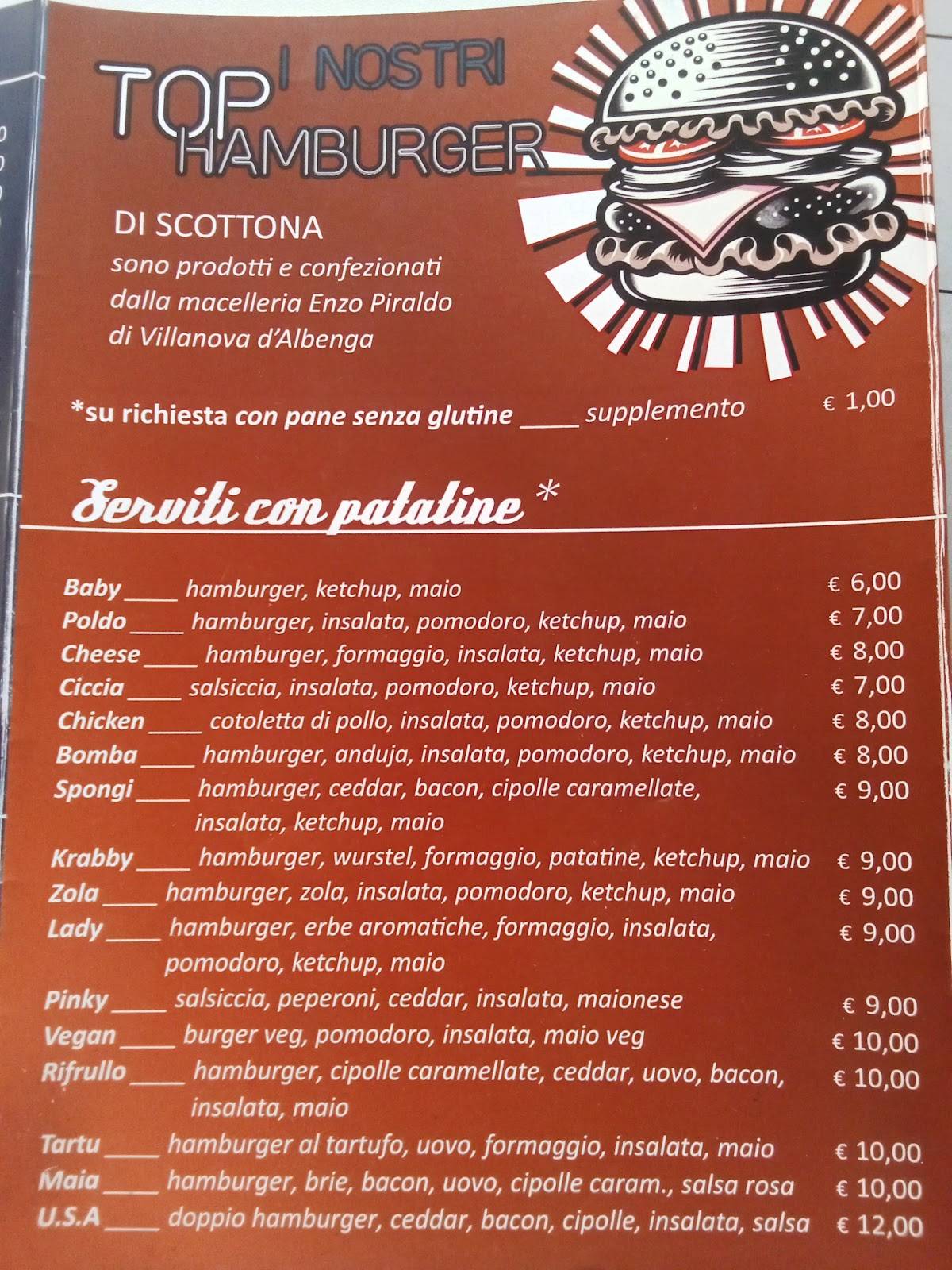 Menu di Baretto del Rifrullo 