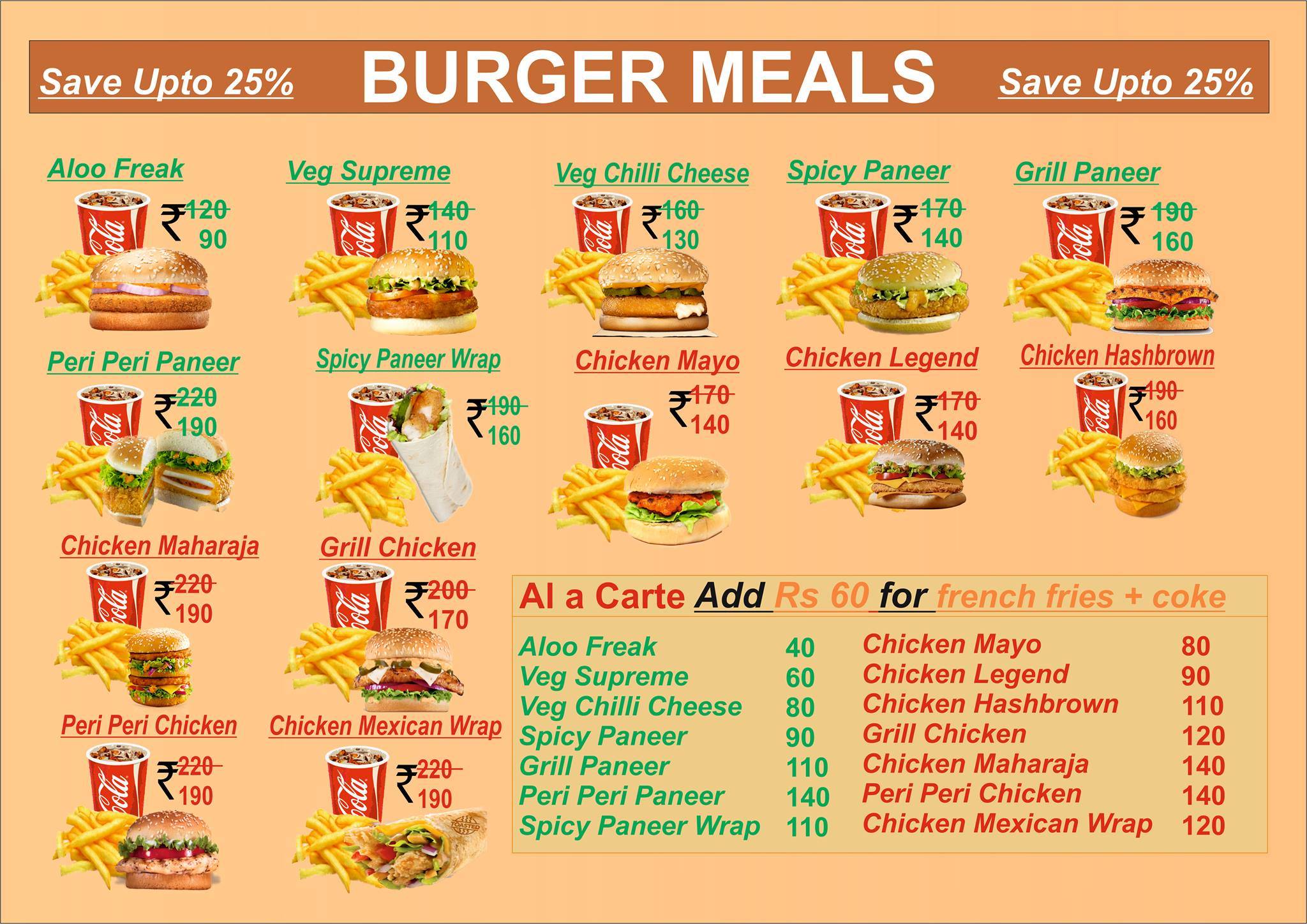 Base N Burger menu